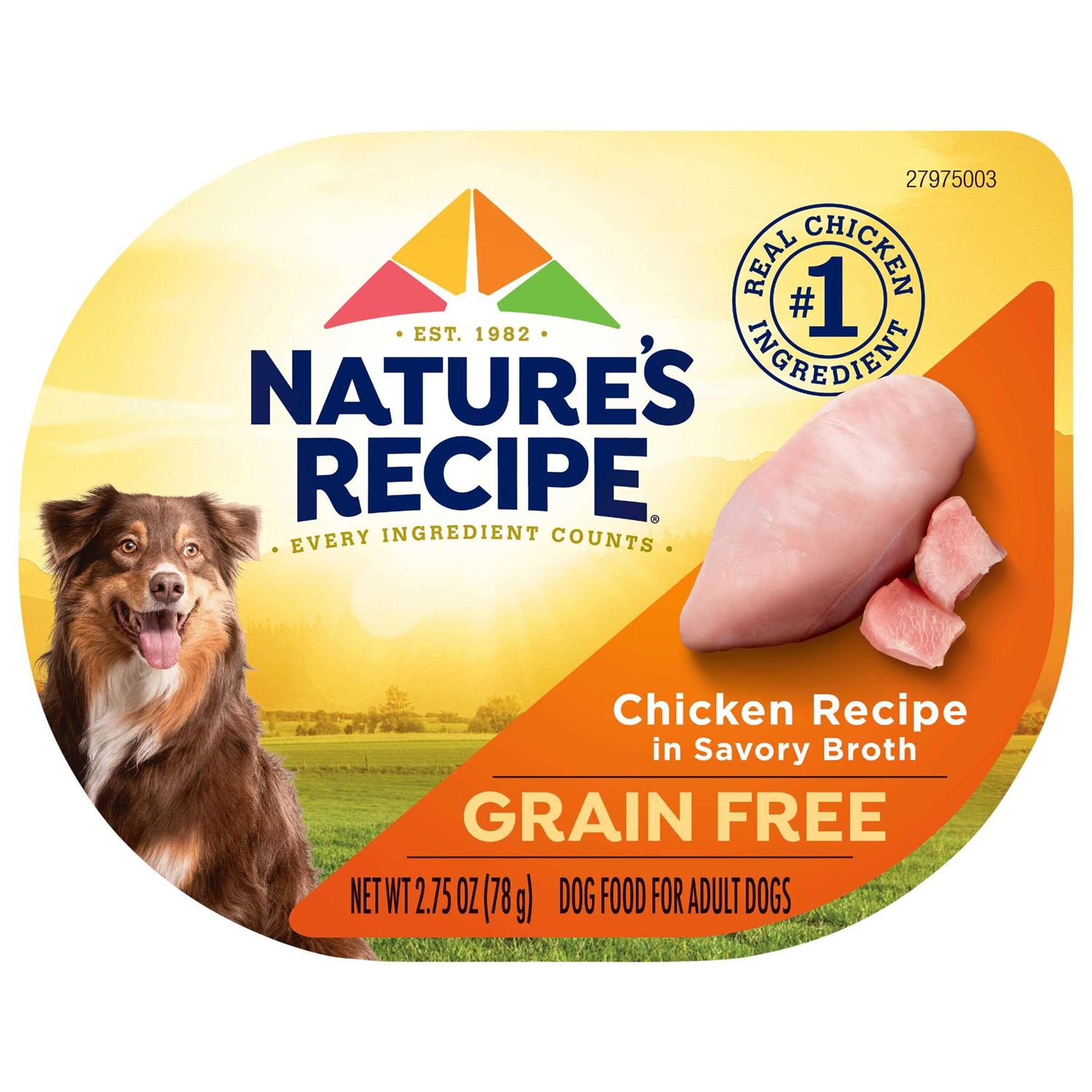 Nature’s Recipe Grain Free Chicken Recipe Broth Wet Dog Food