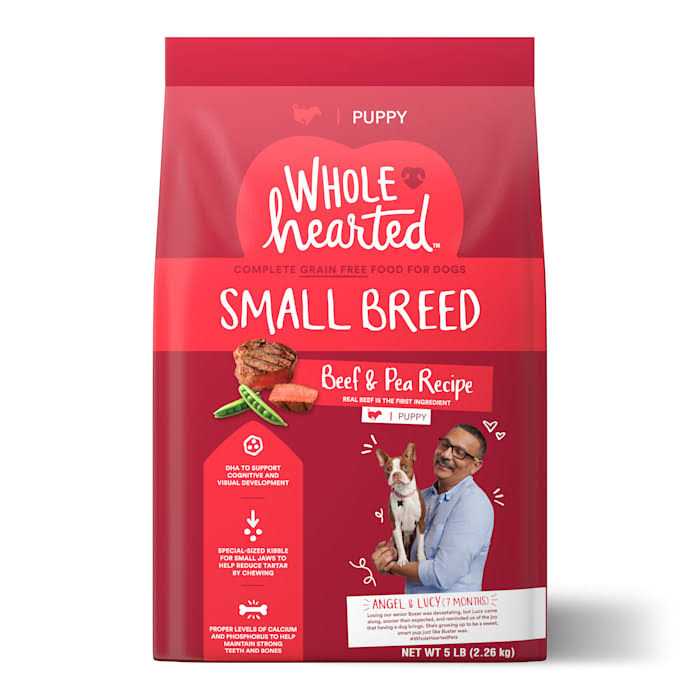 WholeHearted Grain Free Breed Beef Pea Recipe Dry Puppy Food