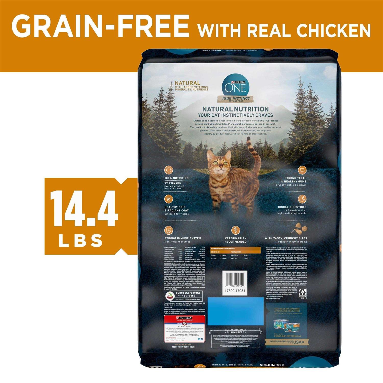 Purina ONE Natural High Protein Grain Free Dry Cat Food