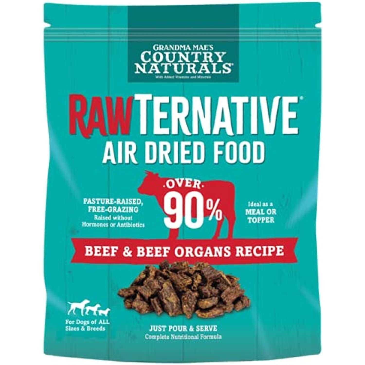 Grandma Mae’s Country Naturals RawTernative Air Dried Beef/Beef Organs