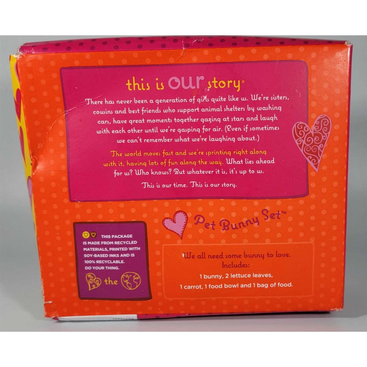 Our Generation Mini Plush Pet Bunny 18 Accessory Set for Dolls