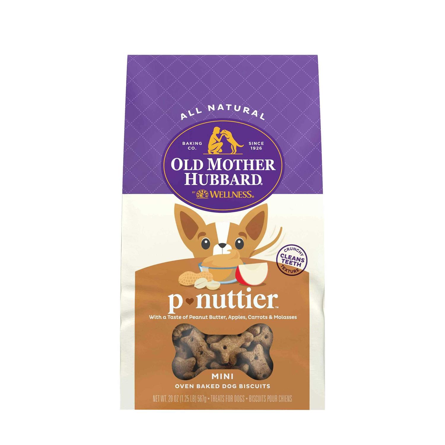 Old Mother Hubbard Classic P-Nuttier Biscuits Baked Dog Treats Mini