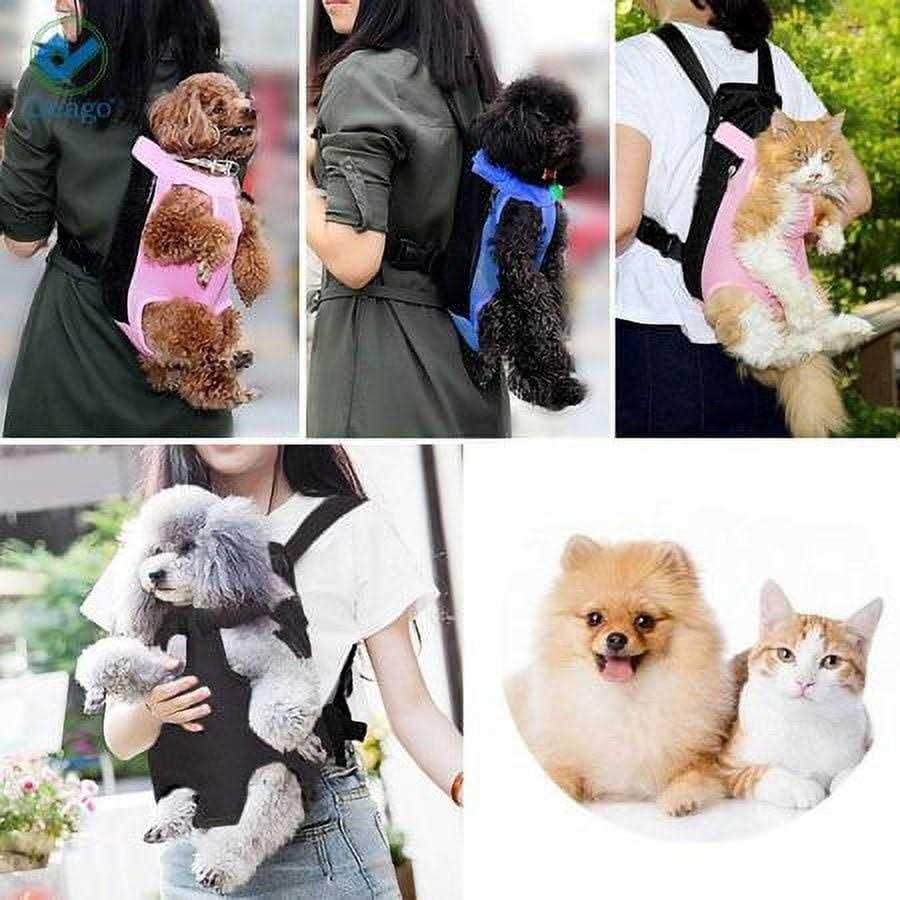 Deago Outdoor Legs Out Front Pet Dog Puppy Cat Carrier Backpack Tote Holder Bag Sling