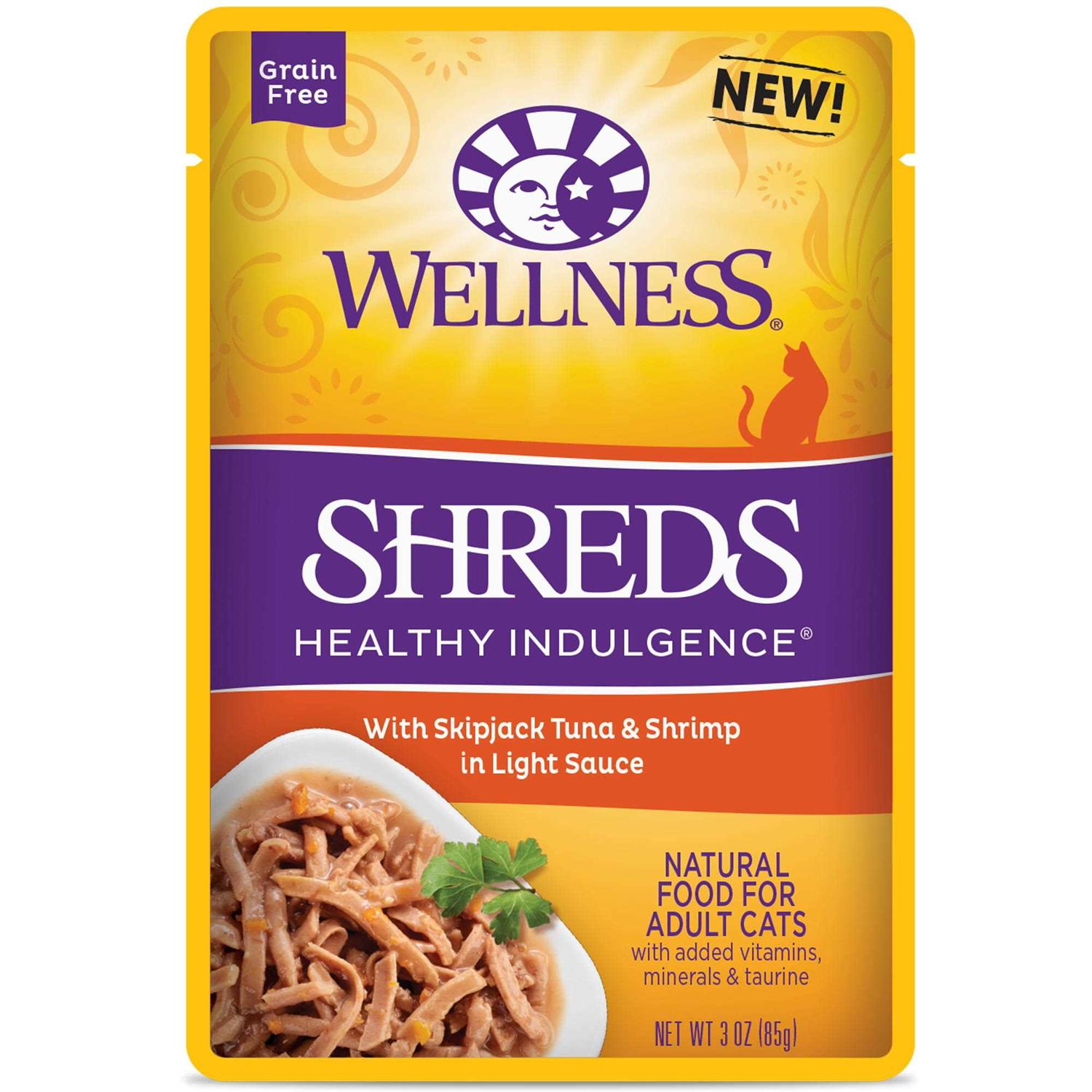 Wellness Healthy Indulgence Shreds Grain Free Wet Cat Food