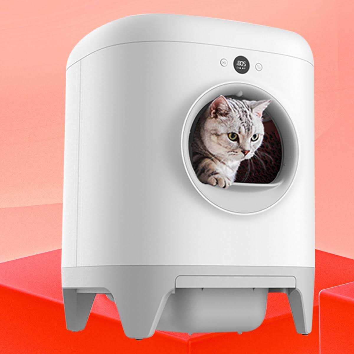 Petkit PuraX Self-Cleaning Wifi Enabled Automatic Cat Litter Box for Multiple Cats with Litter Mat