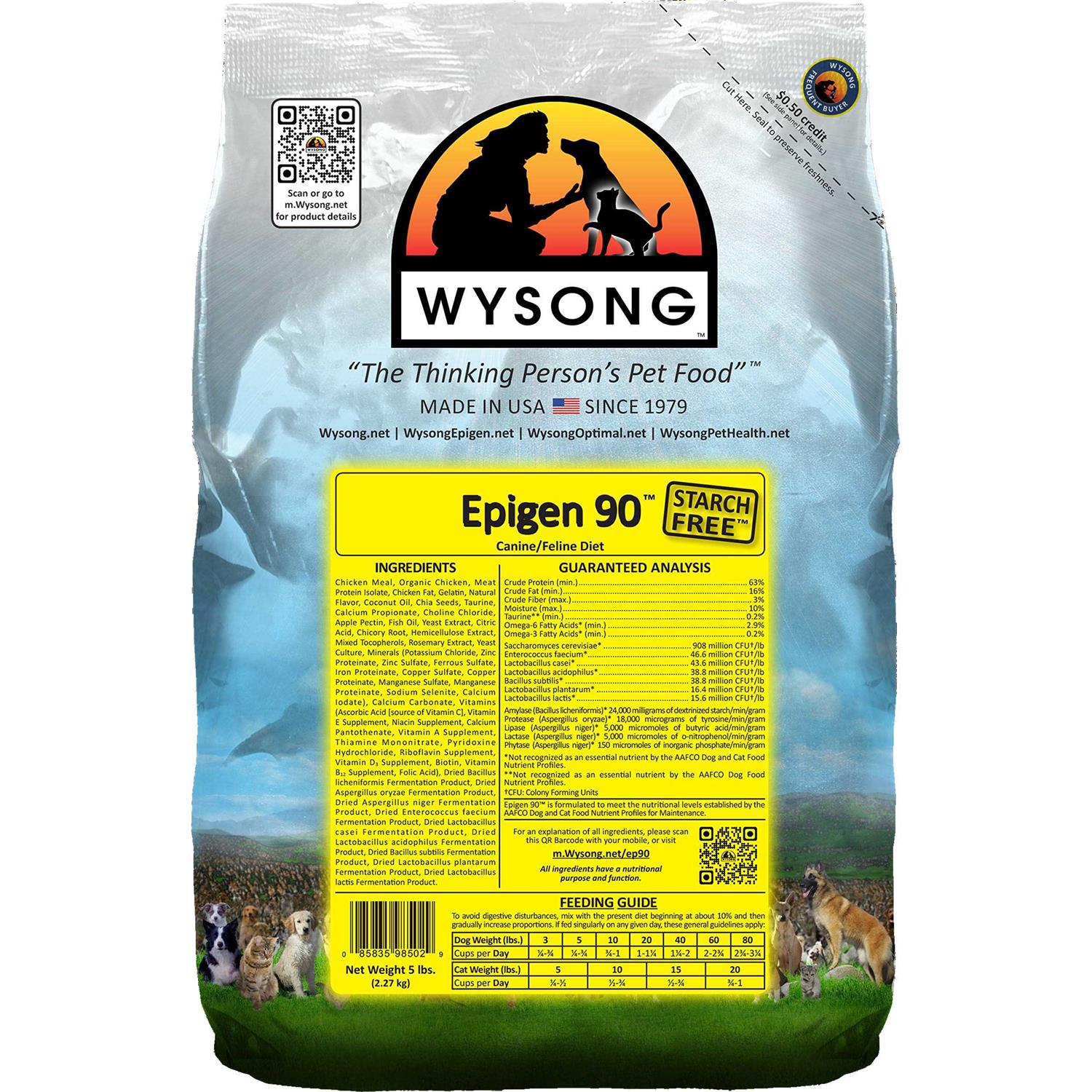 Wysong Epigen 90 Starch-Free Formula Dry Dog & Cat Food