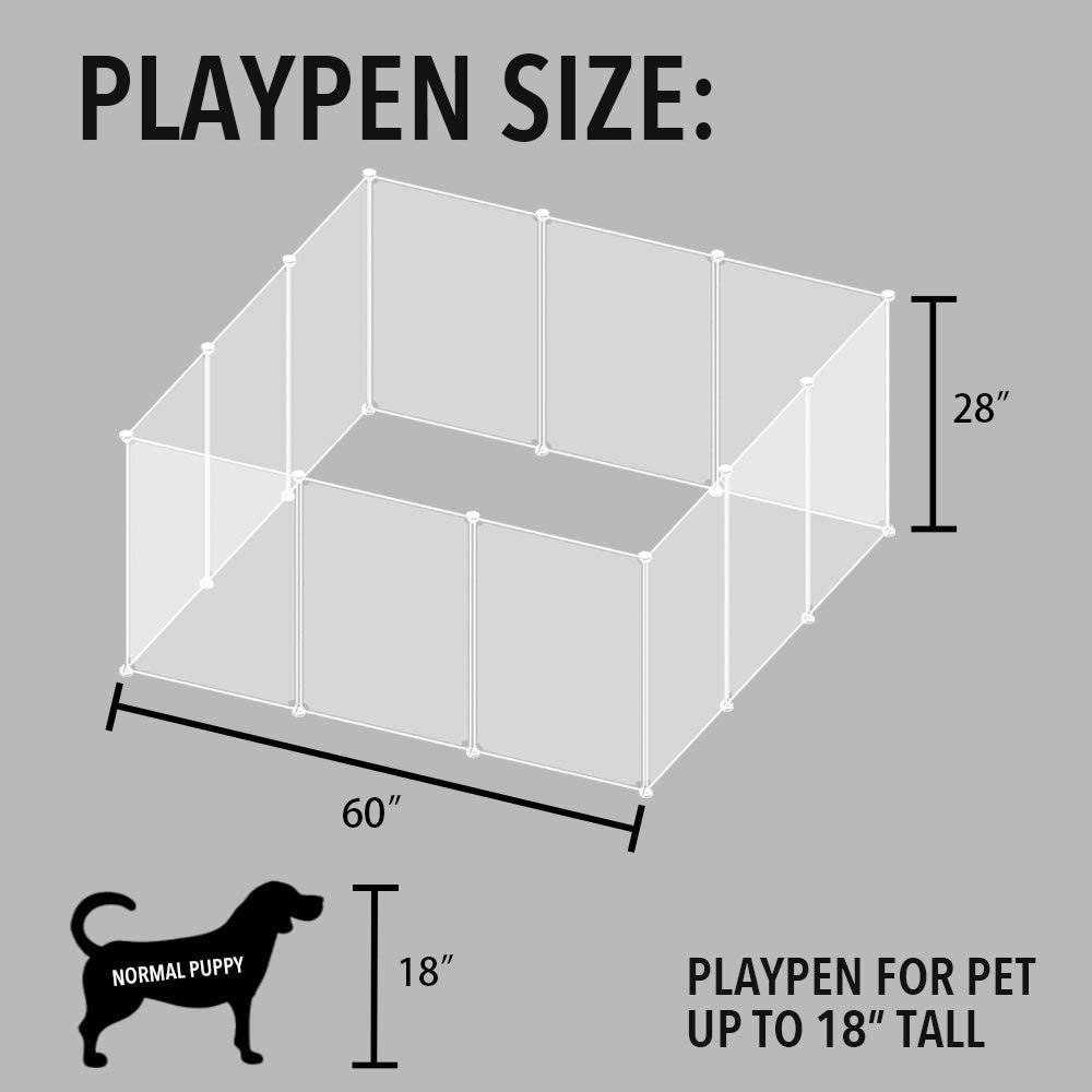 ALLISANDRO Small Pet Playpen Animal cage for Indoor Outdoor Use