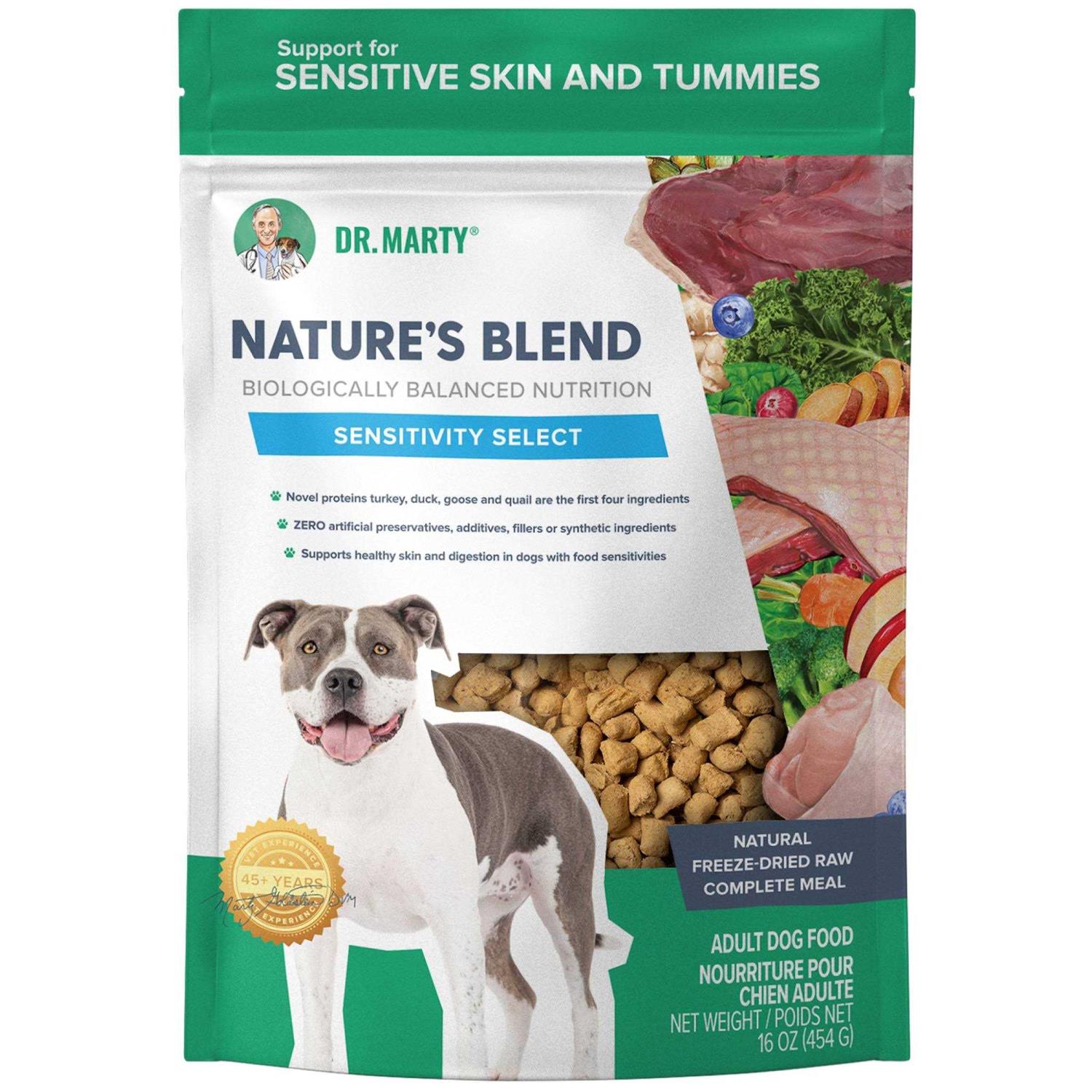 Dr Marty Nature’s Blend Sensitivity Select Freeze Dried Dog Food