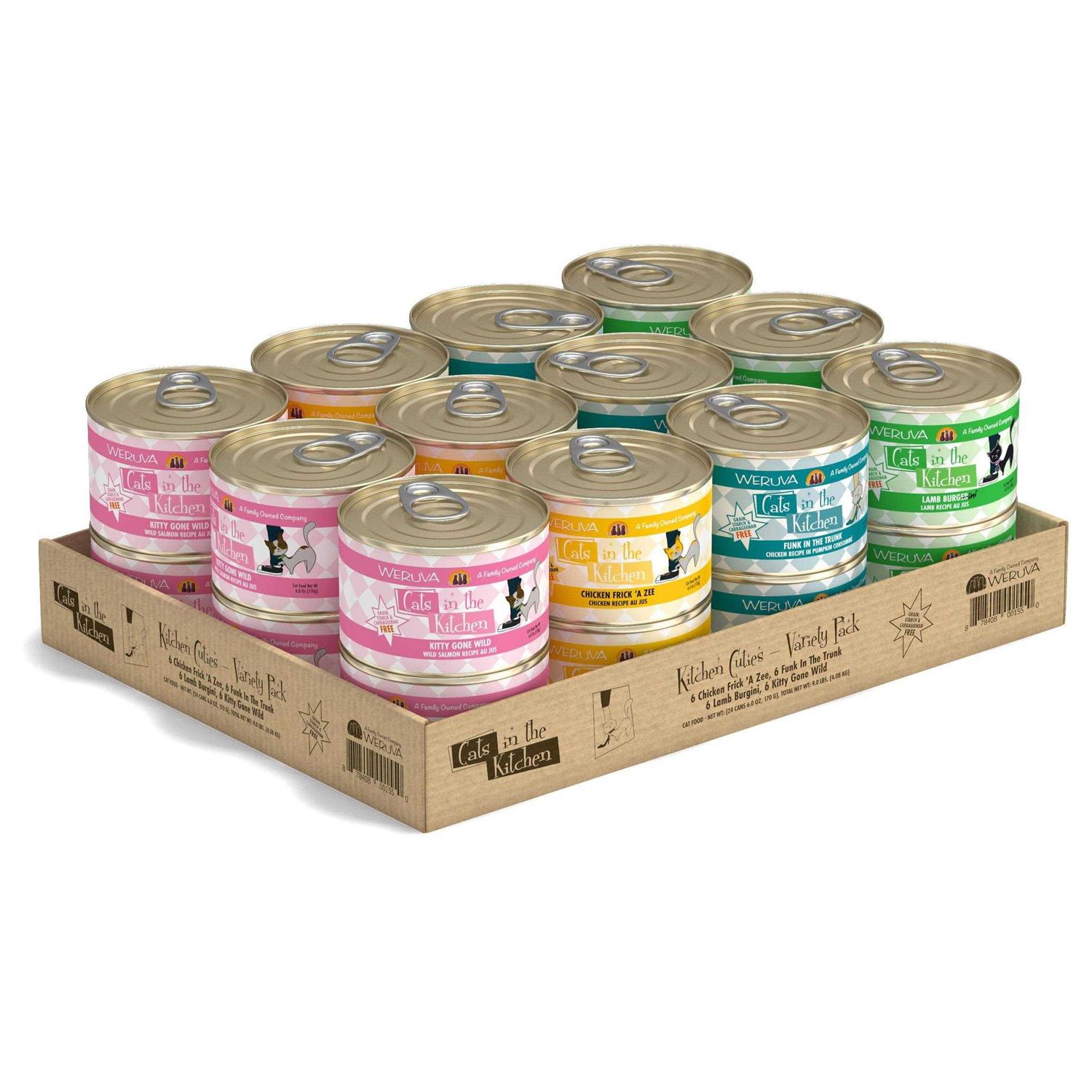 Weruva Cats in the Kitchen Cuties Cat Food Variety Pack