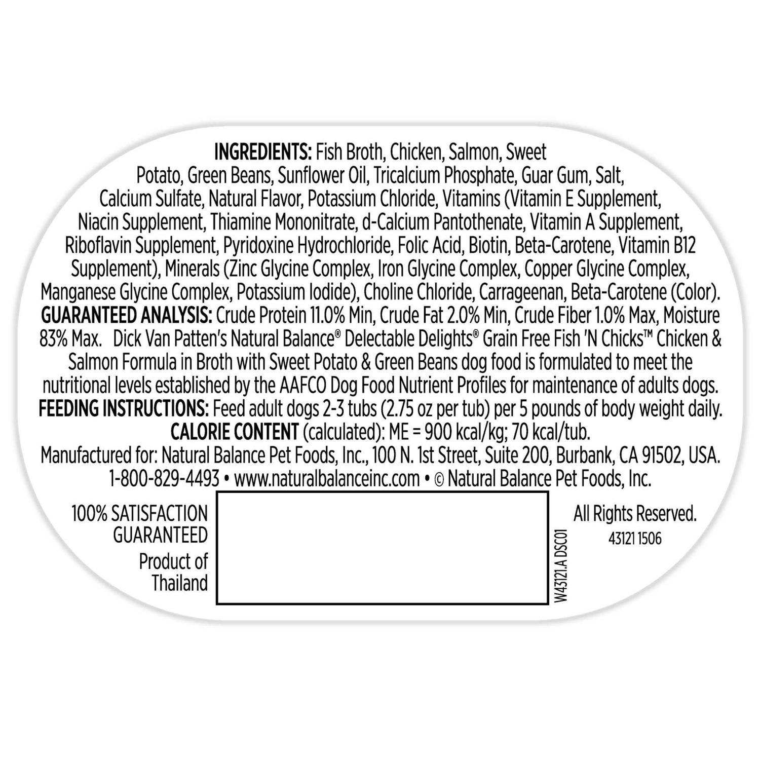 Natural Balance Delectable Delights Dog Food