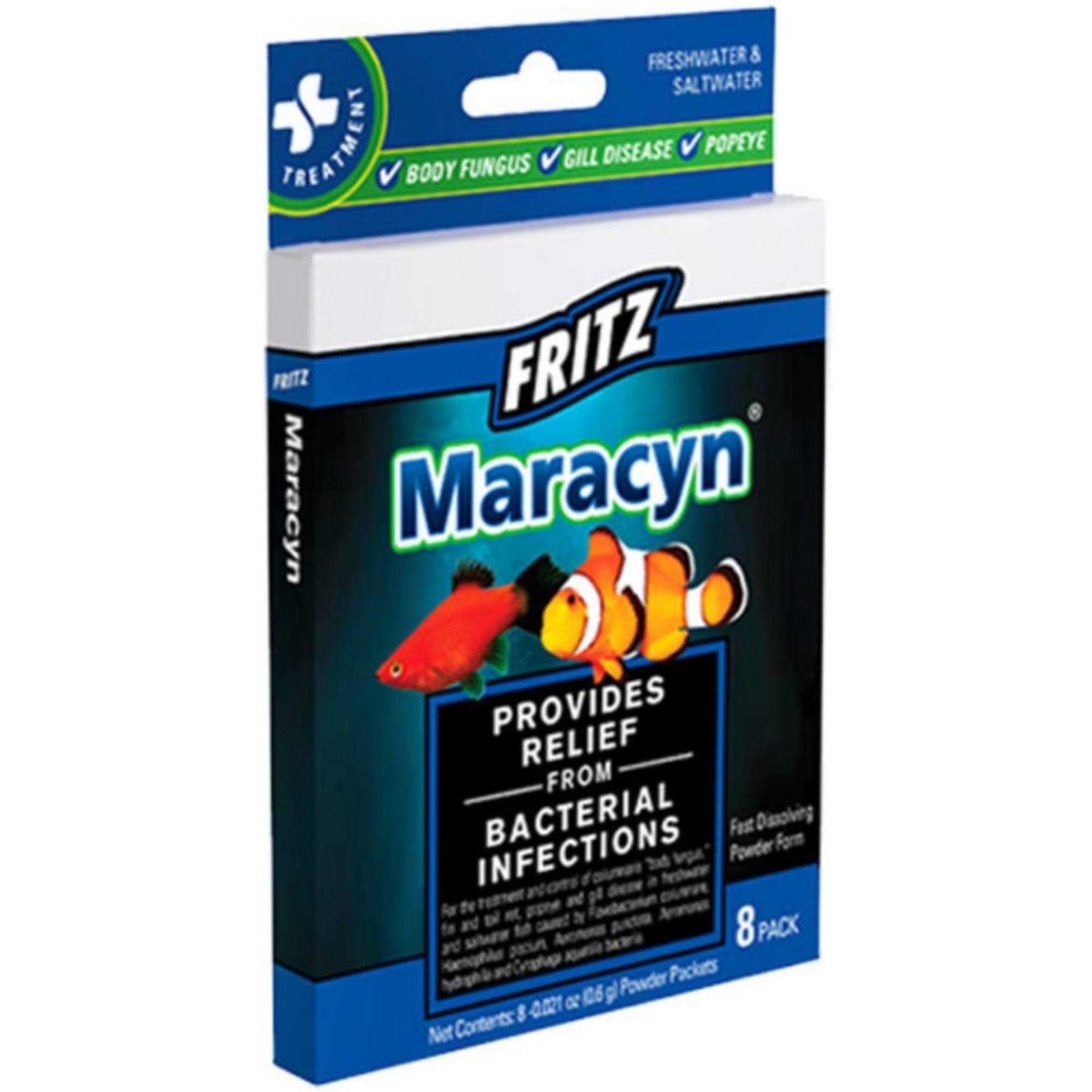 Fritz Aquatics Fritz Maracyn Bacterial Treatment Powder for Freshwater and Saltwater Aquariums
