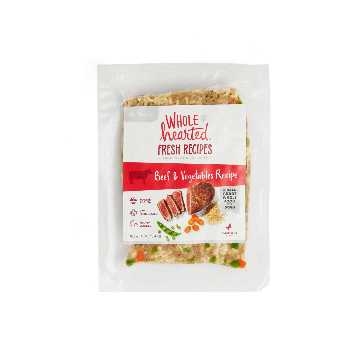 WholeHearted Fresh Frozen Beef Recipe Dog Food