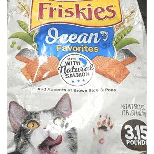 Friskies Ocean Favorites Dry Cat Food With Natural Salmon