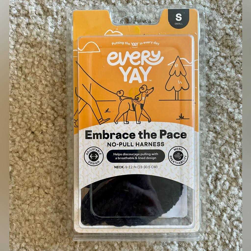 EveryYay Embrace The Pace Black No Pull Dog Harness