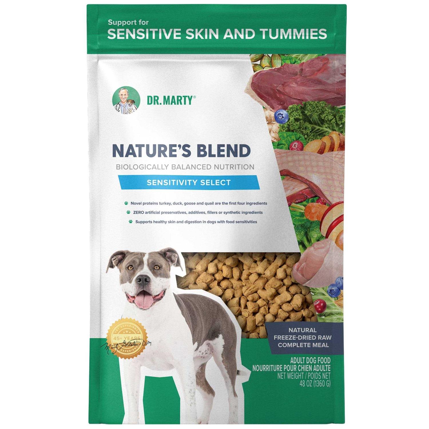 Dr Marty Nature’s Blend Sensitivity Select Freeze Dried Dog Food