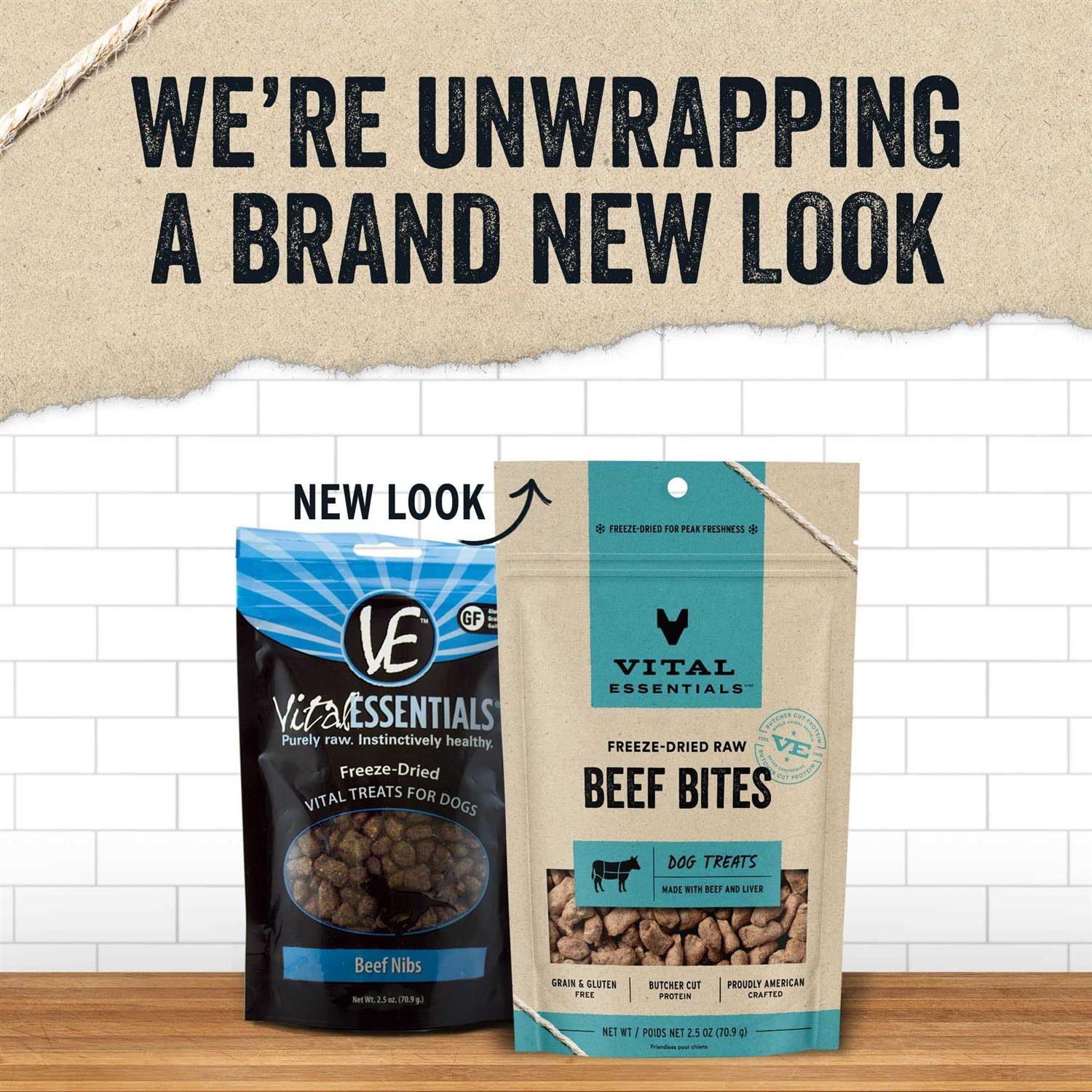 Vital Essentials Dog Treats Freeze Dried Beef Bites