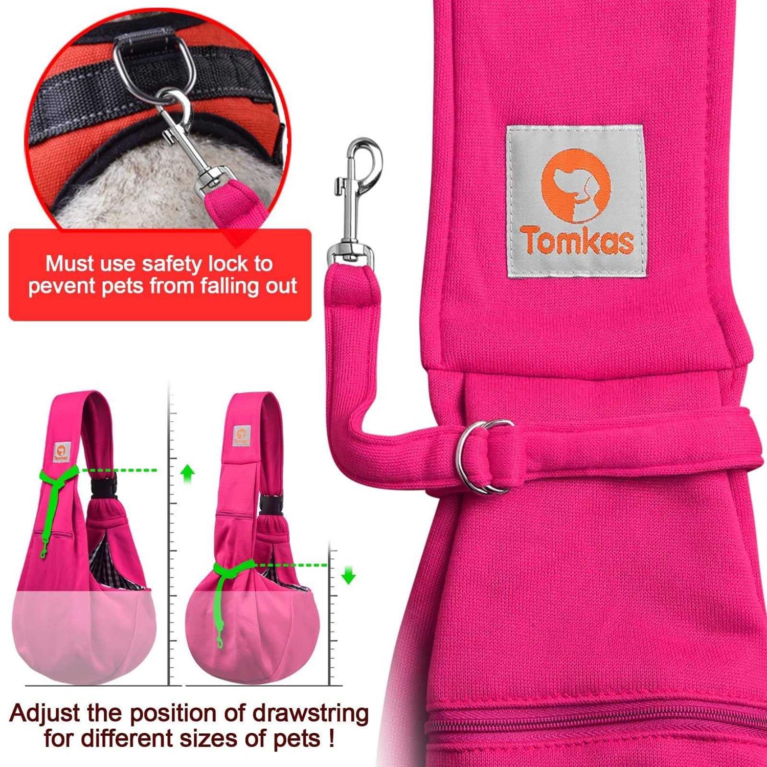 TOMKAS Dog Sling Carrier for Small Dogs Puppy Carrier for Small Dogs