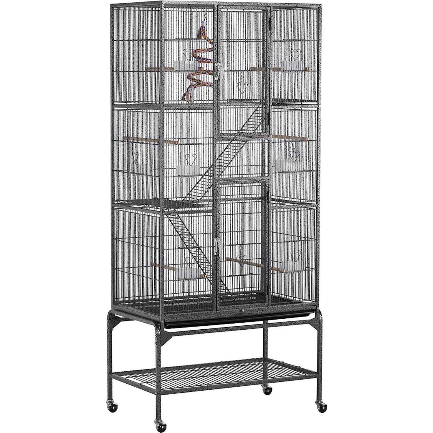 Yaheetech 69-in Parrot Cage with Detachable Stand