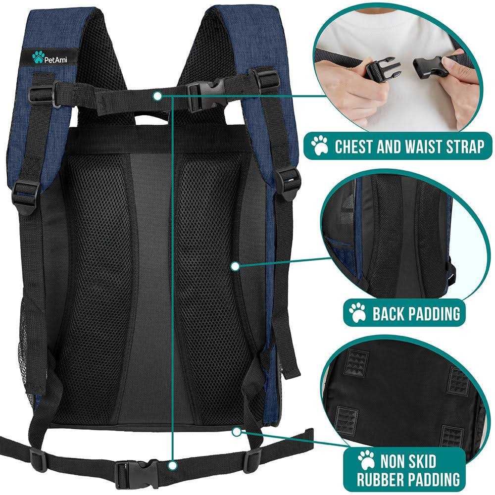 Petami Deluxe Pet Carrier Backpack for Small Cats and Dogs