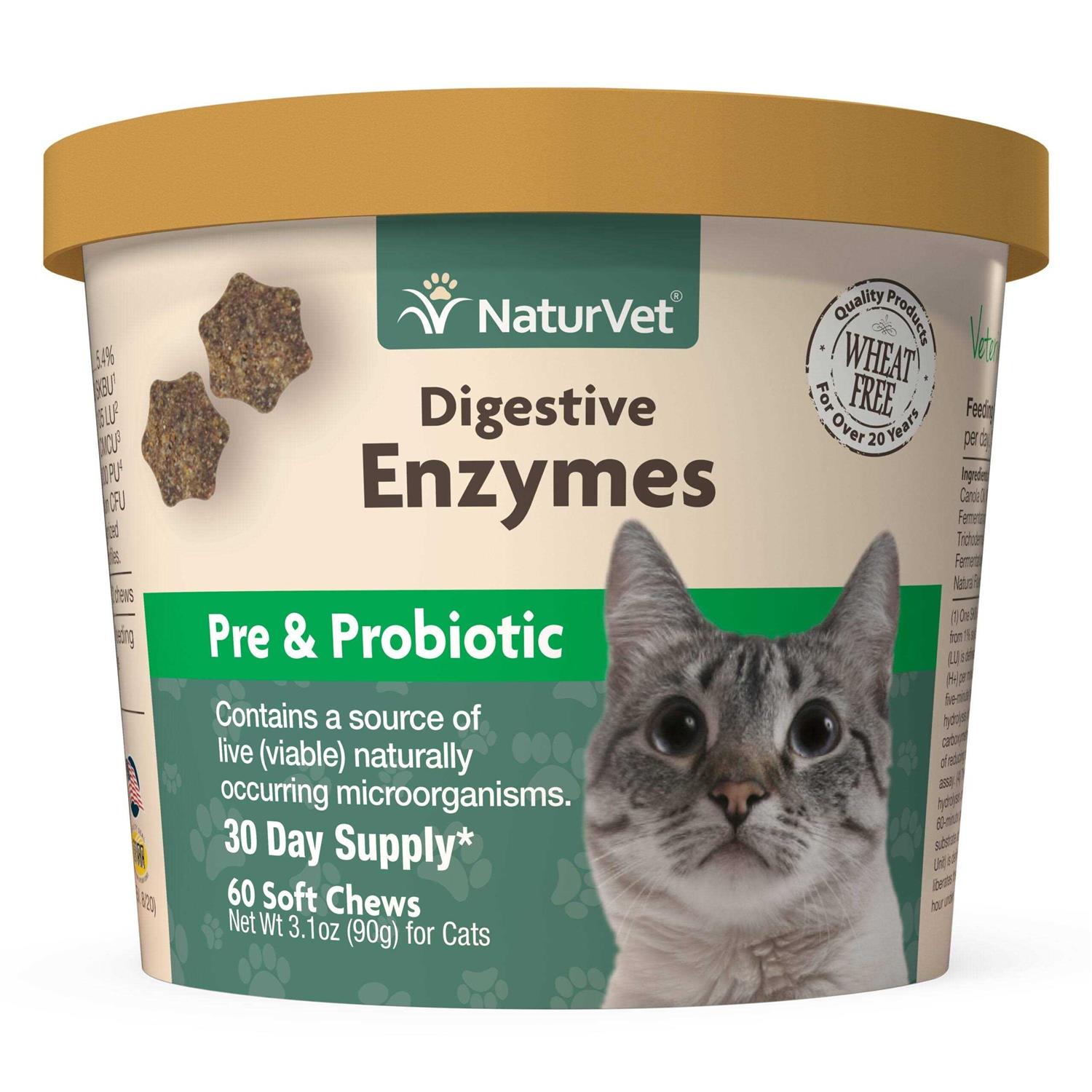 NaturVet Digestive Enzymes Plus Probiotic
