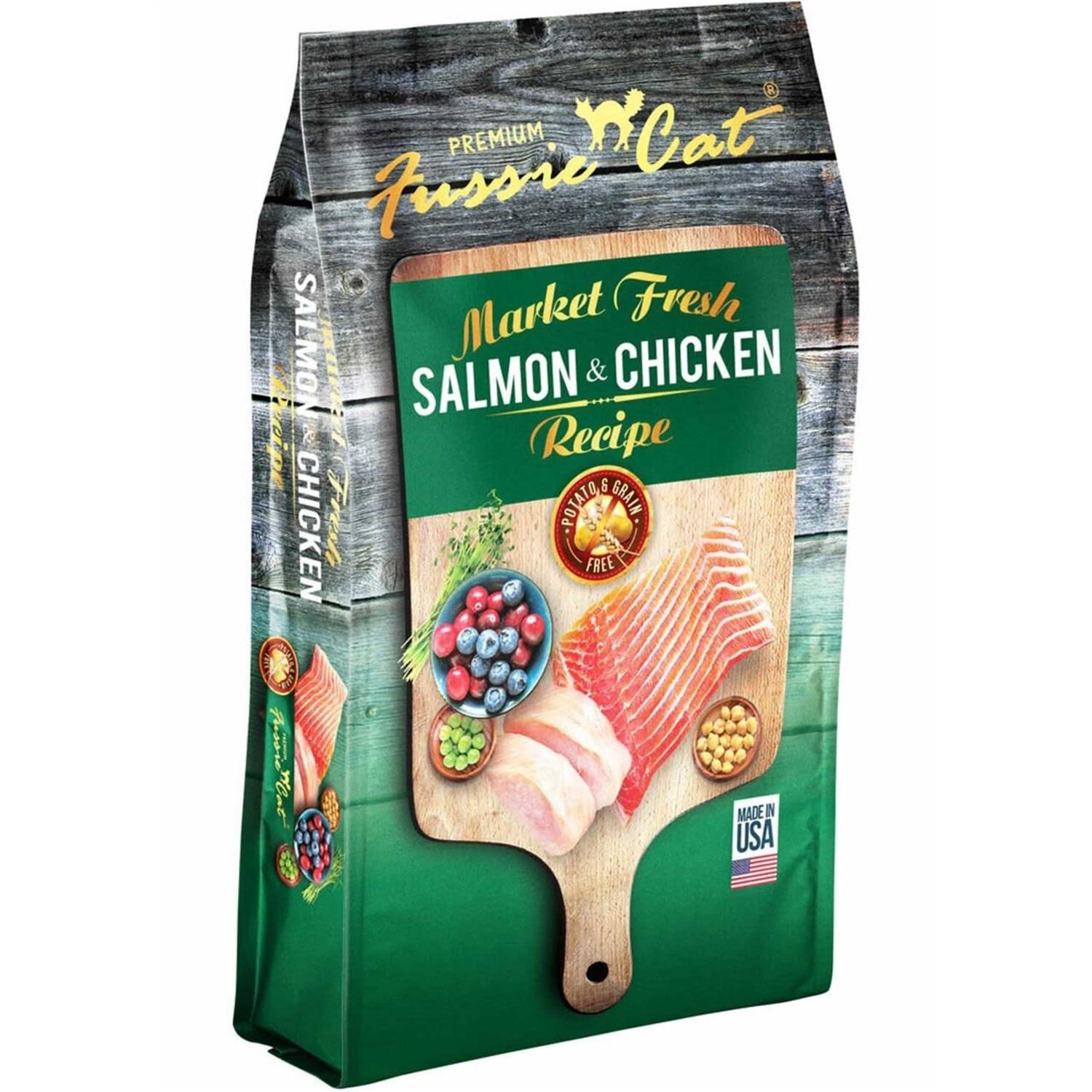 Fussie Cat Market Fresh Salmon Chicken Dry Cat Food