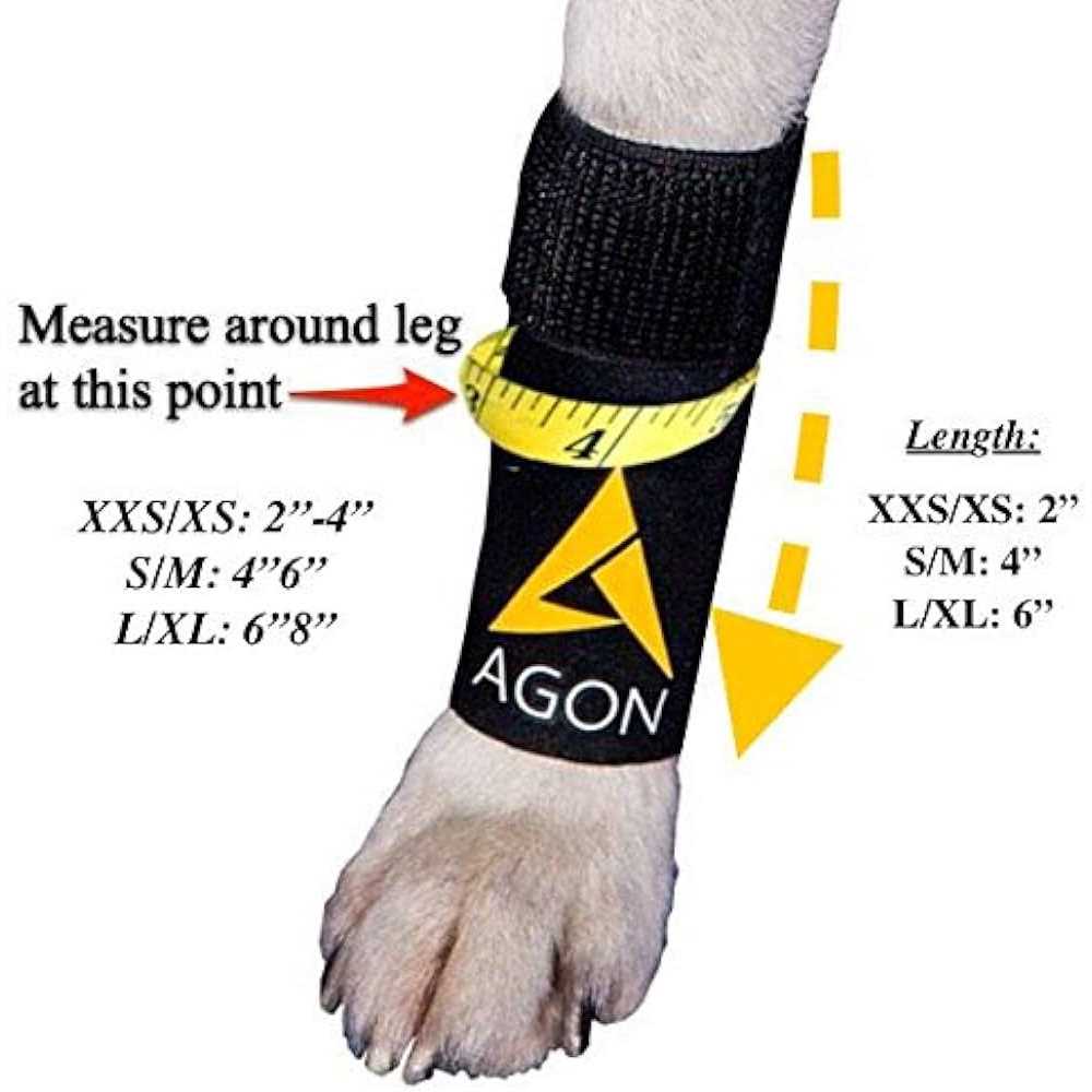 Pair Agon Dog Canine Front Leg Brace Paw Compression Wraps with Protects Wounds