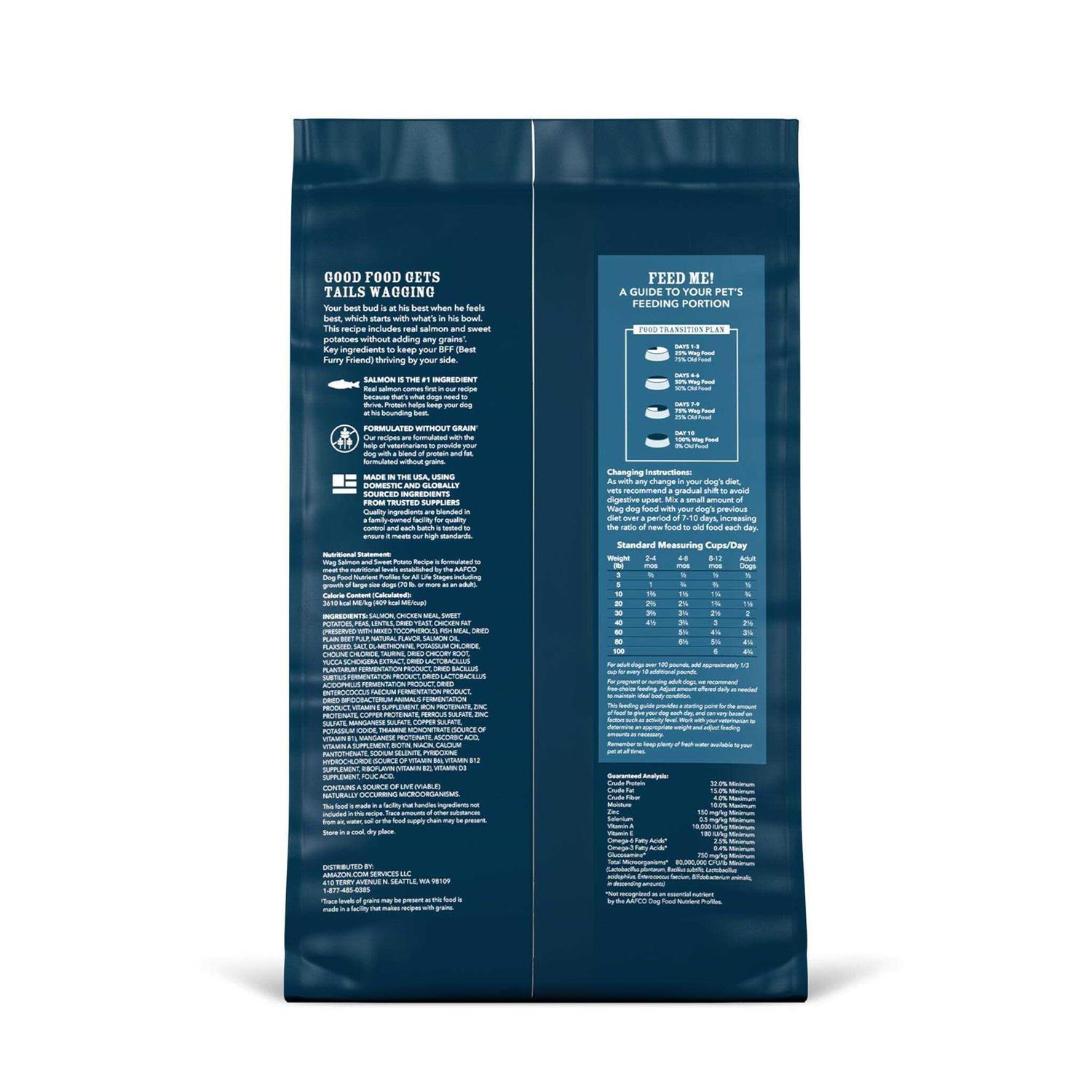 Amazon Brand Wag Dry Dog Food Sweet Potato