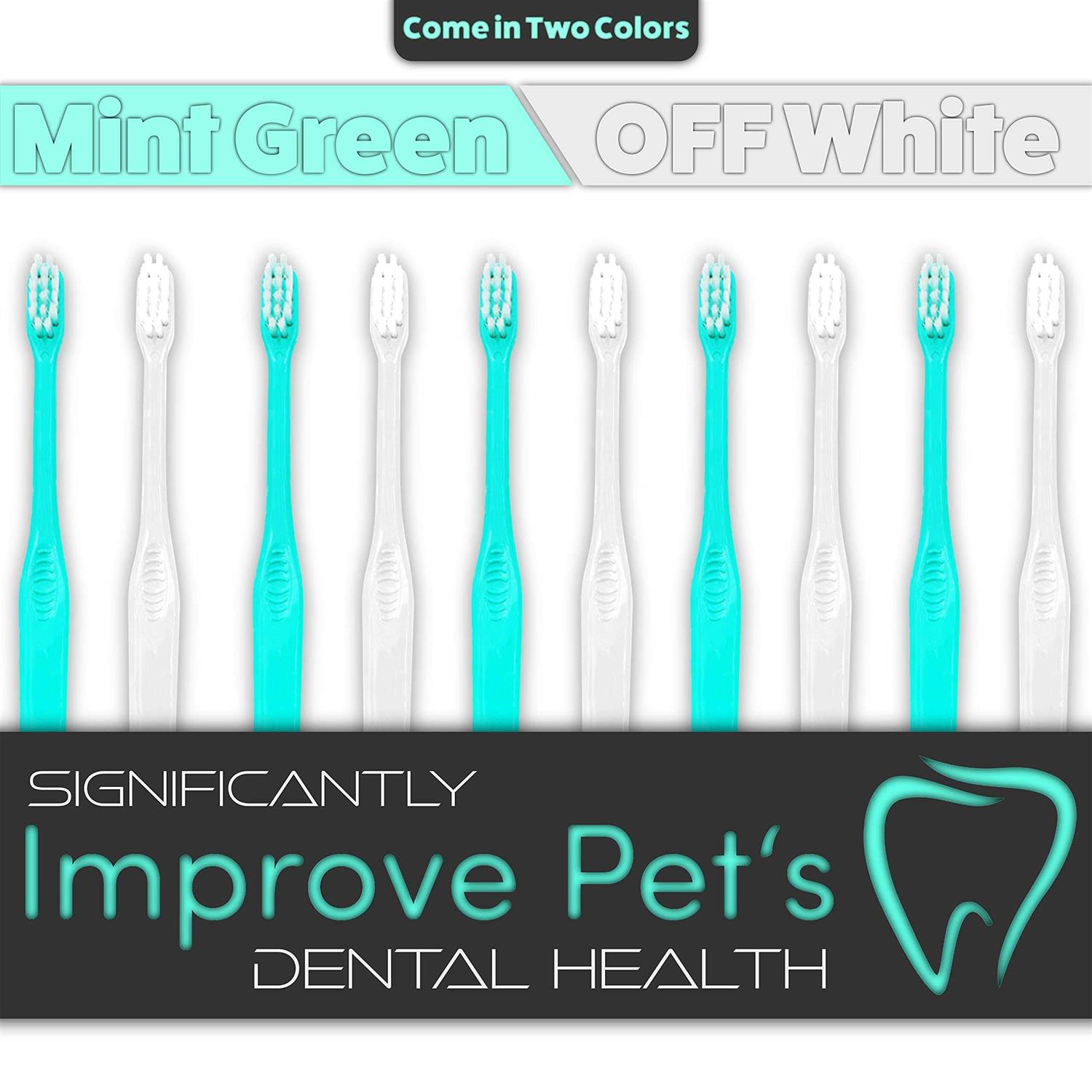 H&H Pets Dog Toothbrushes from Large to Small Best Professional Dog Cat Toothbrush Series with Many Design & Size