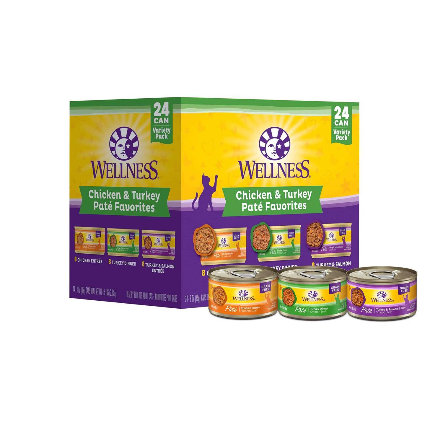 Wellness Chicken & Turkey Pate Complete Health Favorites Variety Pack