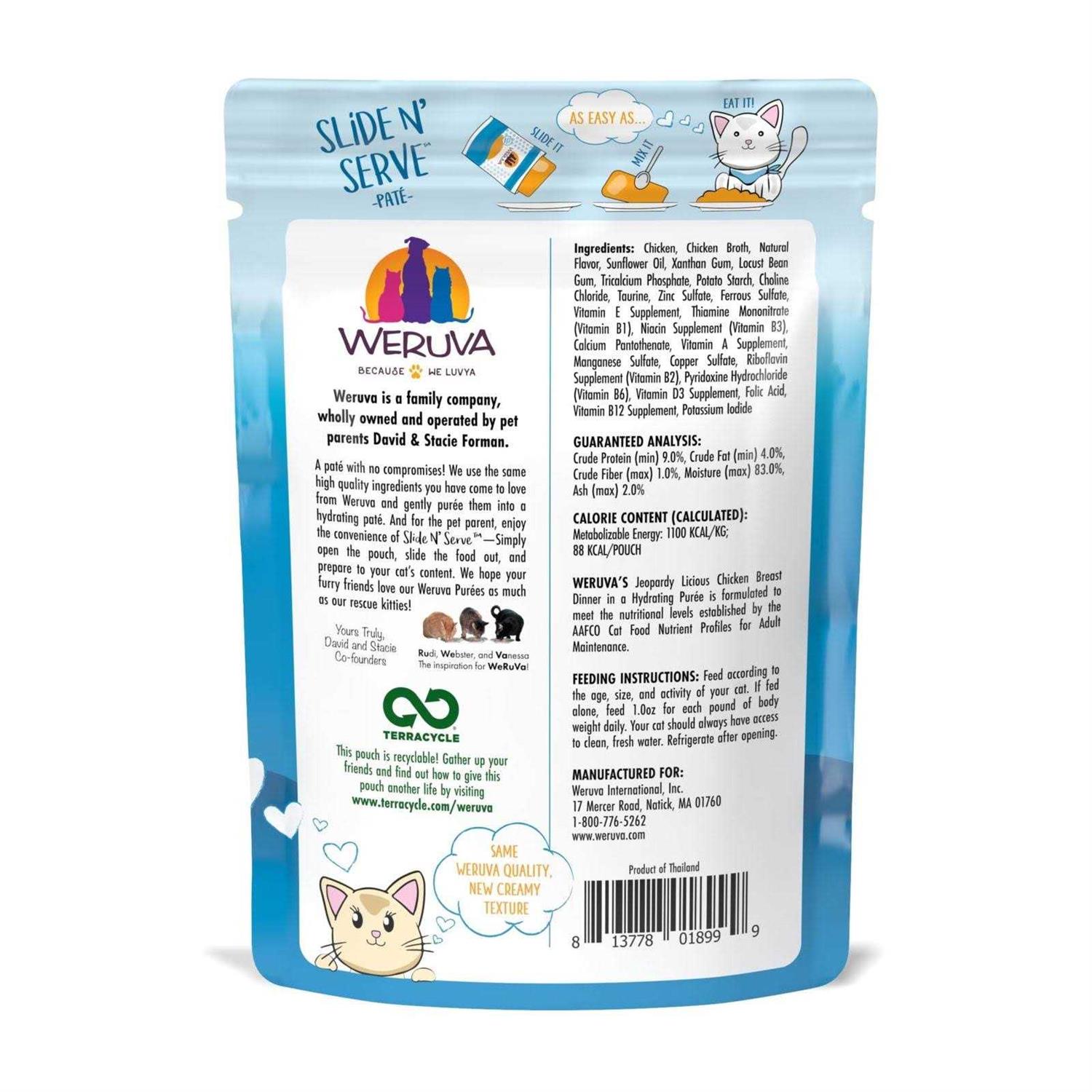Weruva Slide N’ Serve Jeopurrdy Chicken Wet Cat Food