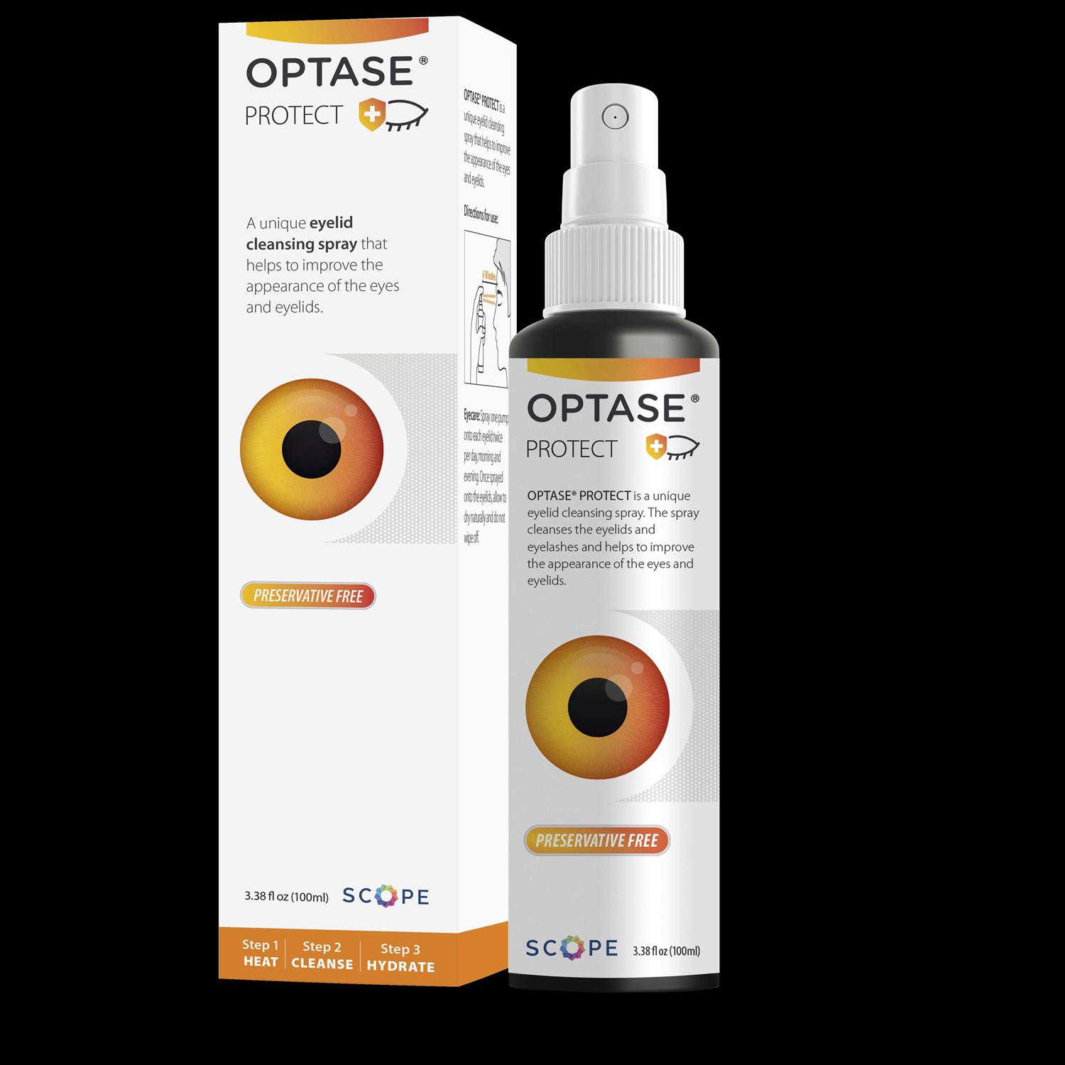 Optase Protect Eyelid Hypochlorous Cleansing Spray