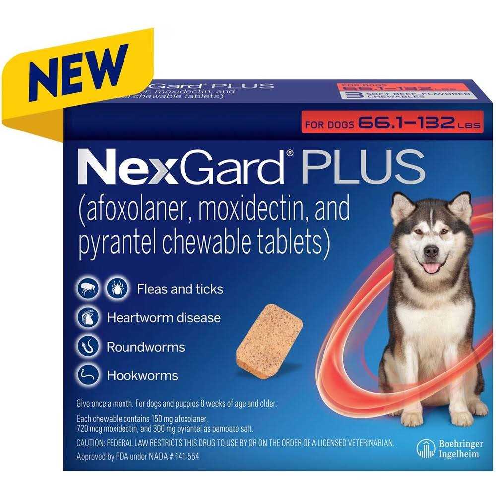 NexGard Plus Chewables for Dogs 8.1-17 lbs