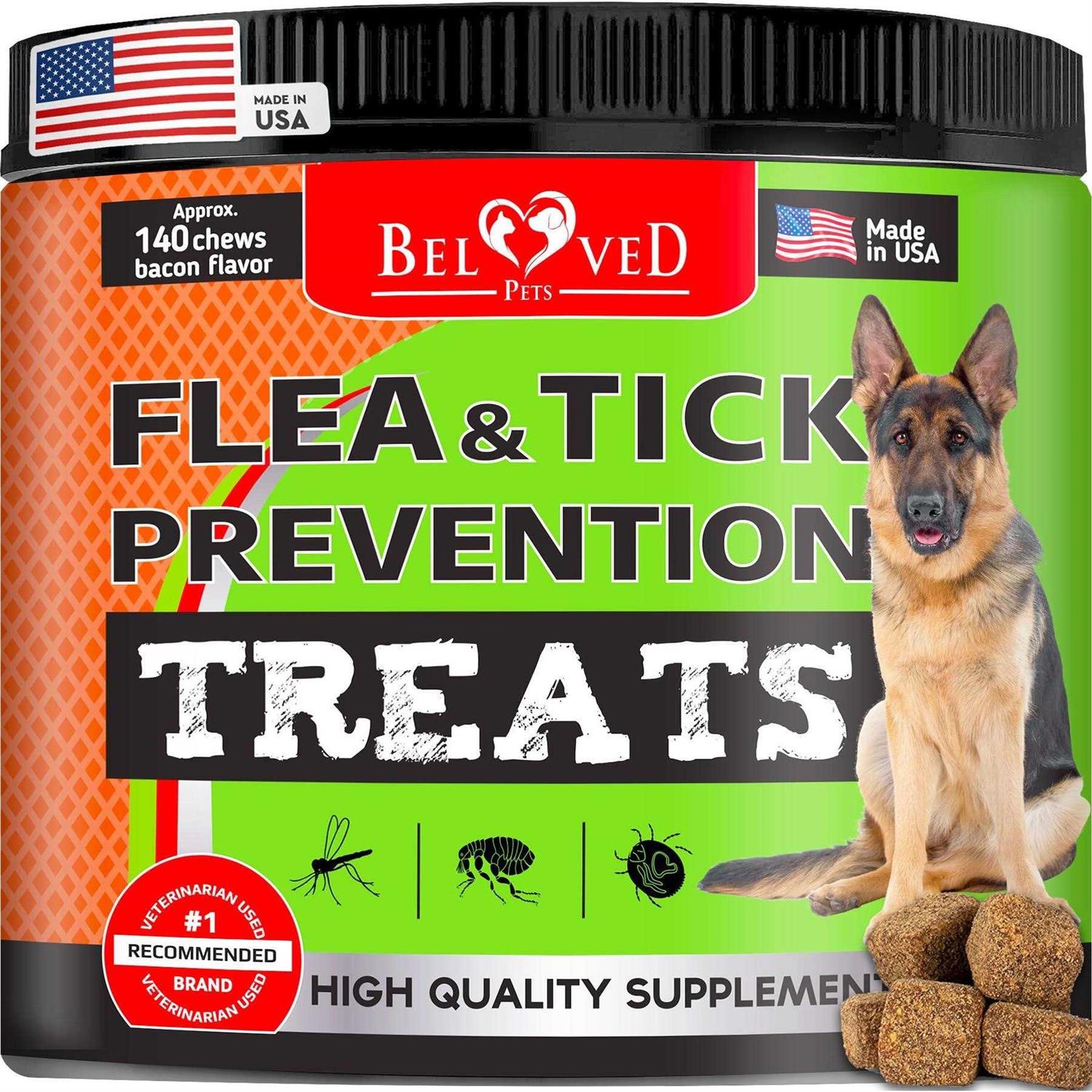Beloved Pets Flea and Tick Prevention Treats for Dogs