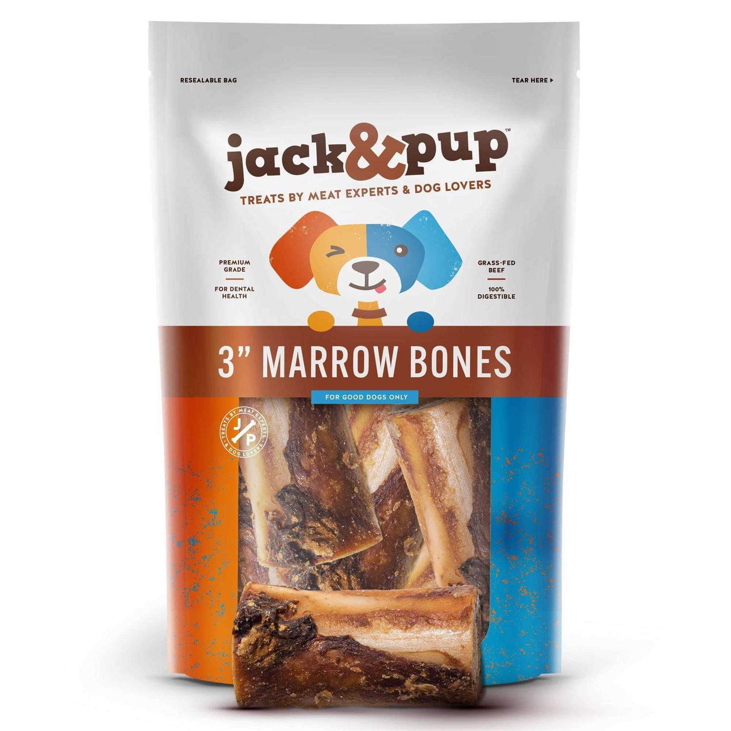 Jack & Pup Roasted Beef Marrow Bone Dog Treats