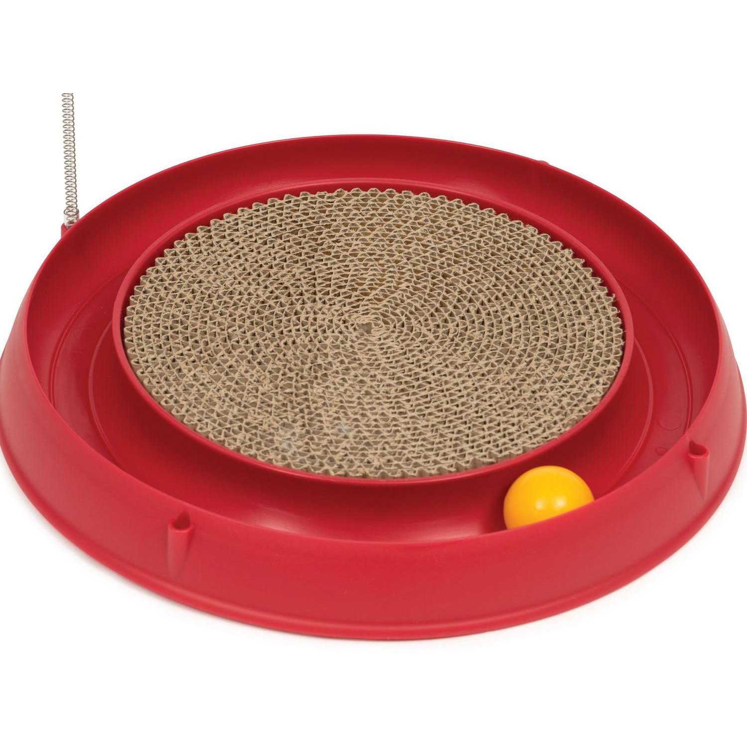 Catit Play Circuit Ball Toy with Scratch Pad