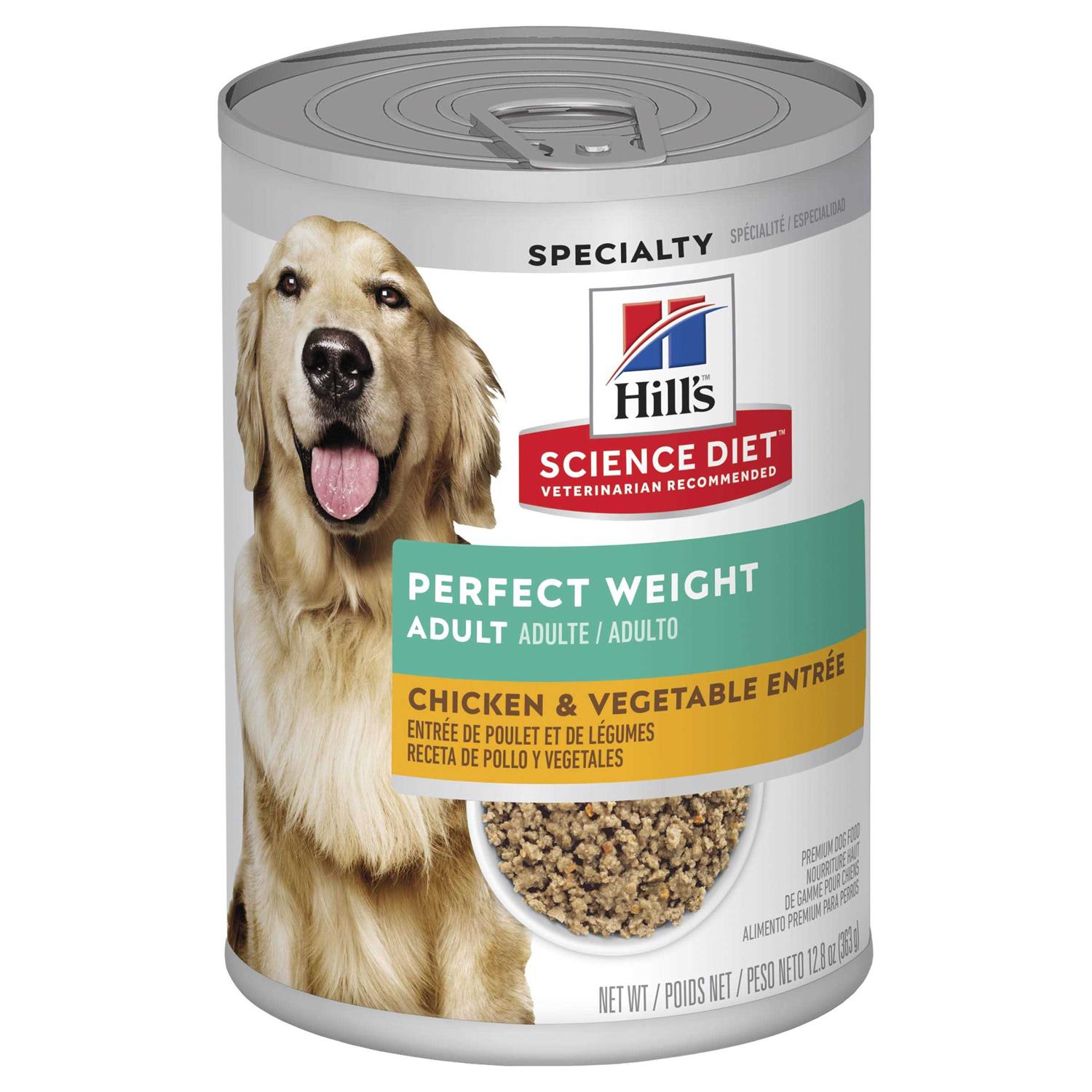 Hill’s Science Diet Adult Perfect Weight Chicken & Vegetable Entree Canned Dog Food