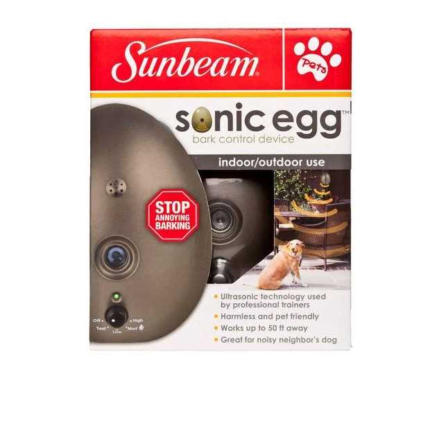 Sunbeam Sonic Egg Ultrasonic Bark Control Device