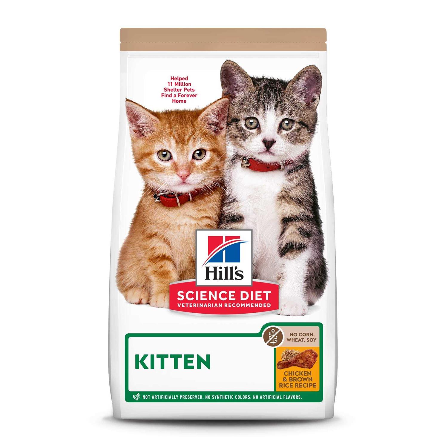Hill’s Science Diet Kitten No Corn Wheat or Soy Dry Cat Food