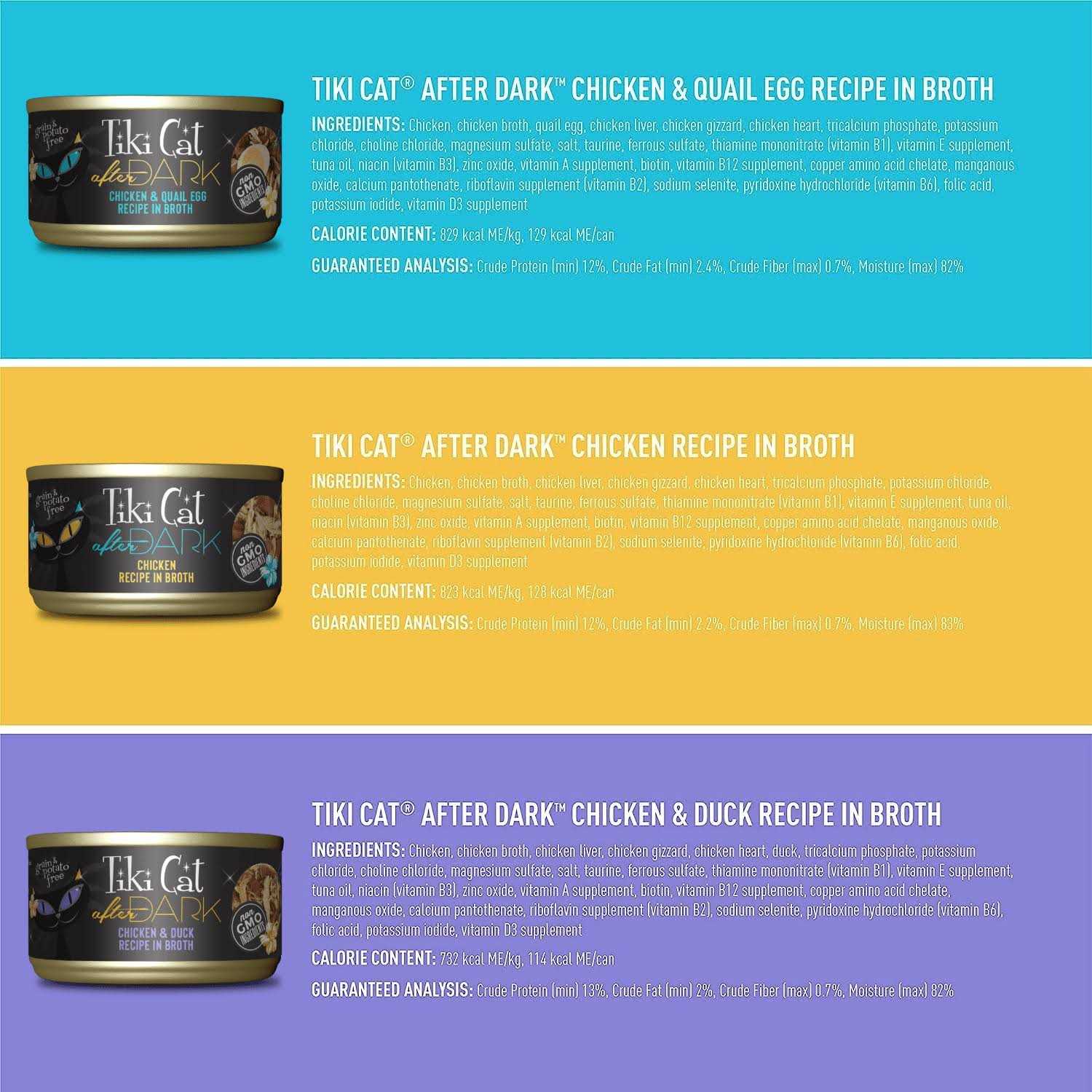 Tiki Cat After Dark Variety Pack Cat Food