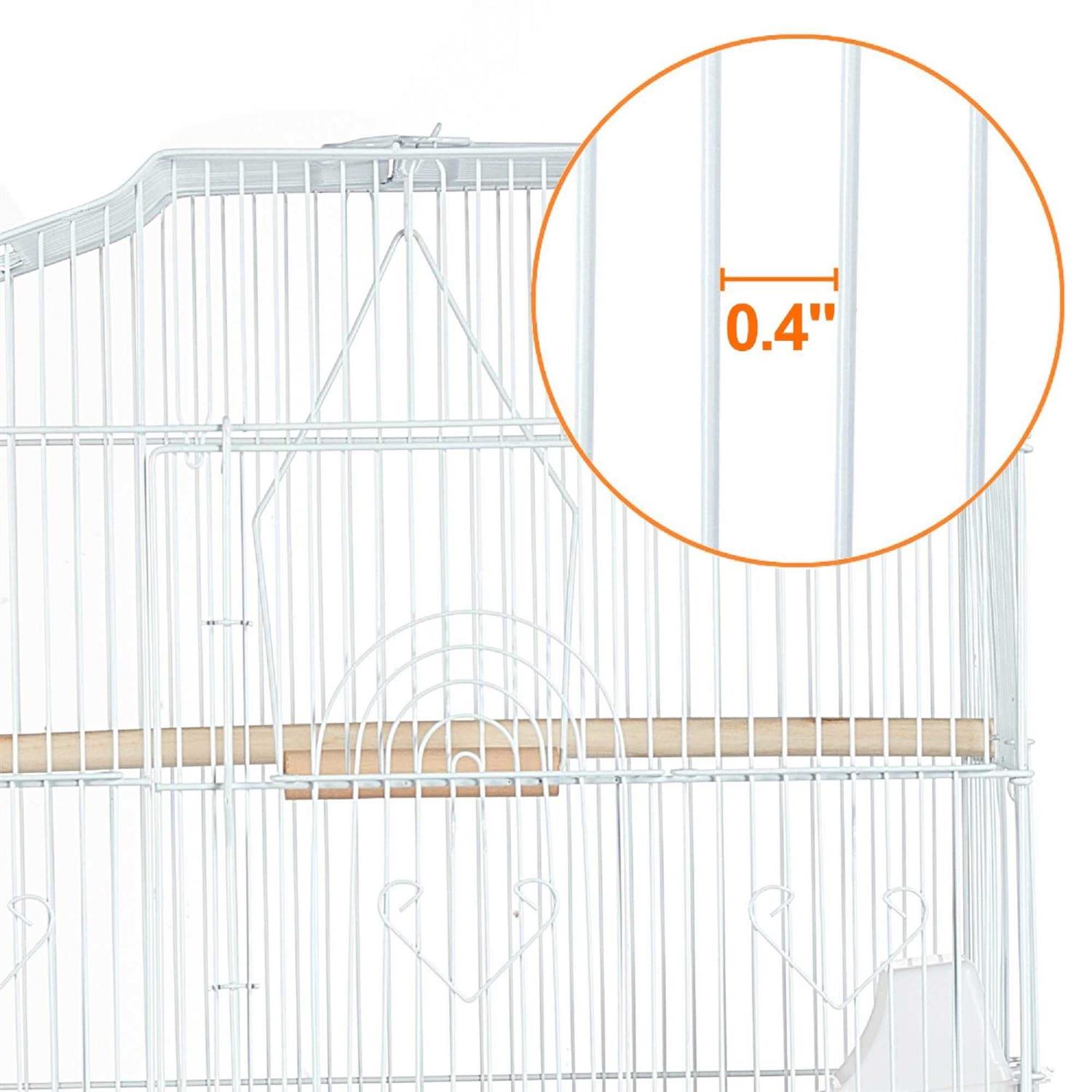 Topeakmart Open Top Metal Bird Cage