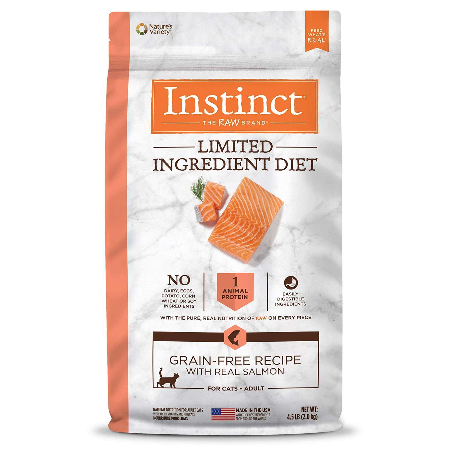 Instinct Limited Ingredient Diet Grain Free Recipe with Real Salmon Dry Cat Food