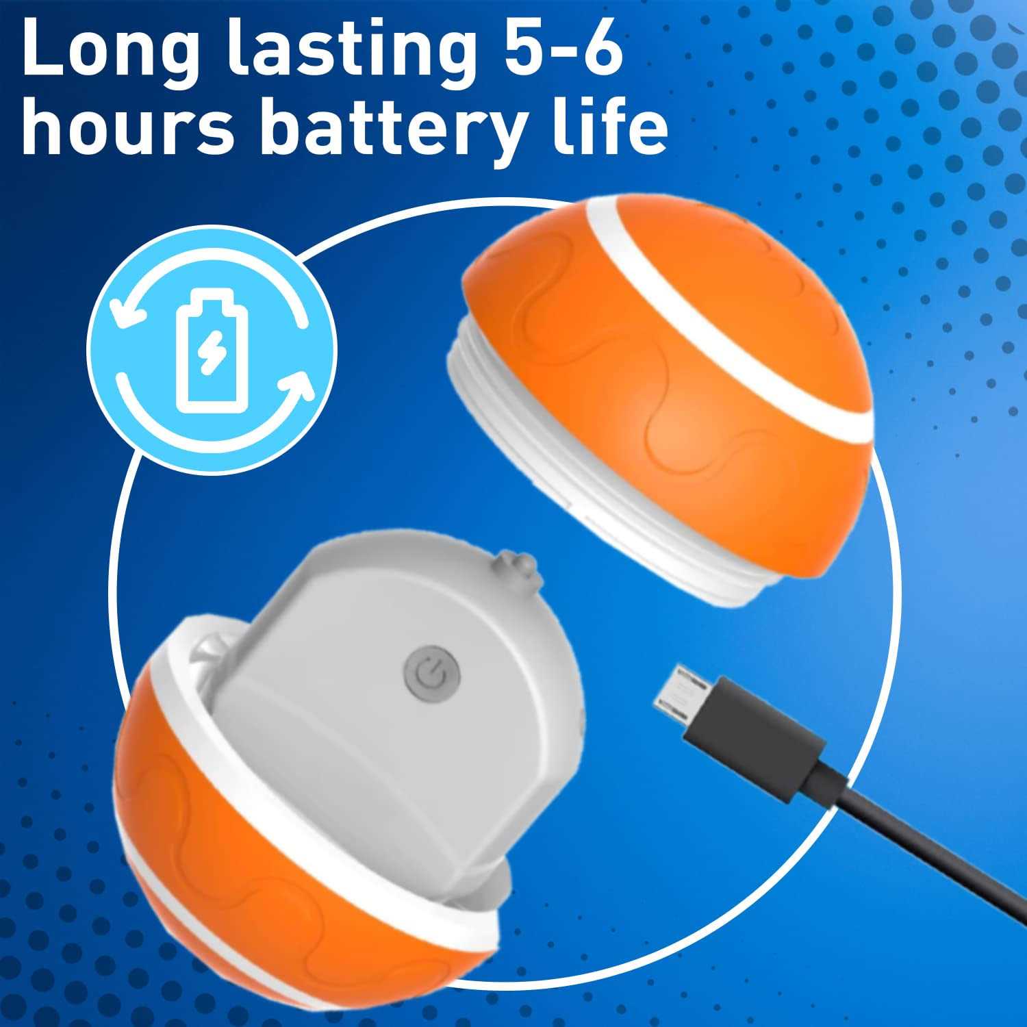 csd Interactive Dog Ball Toy Automatic Pet Ball for Dogs Automatic Ball with USB Charging & LED Lights