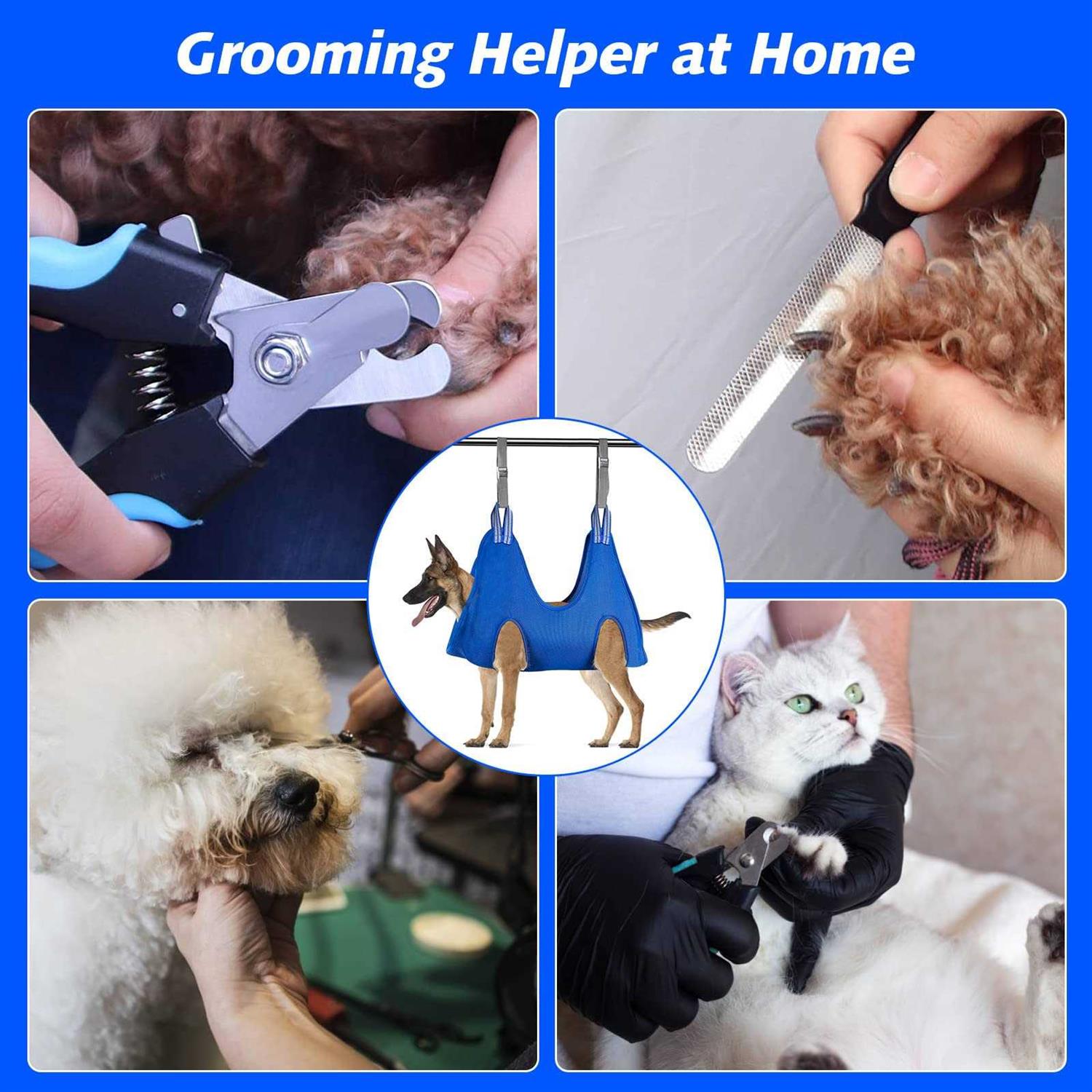Ateson Pet Grooming Hammock Dogs Nail Nail Grooming