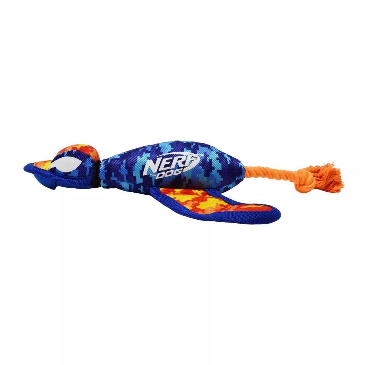 Nerf Nylon Digital Camo Crinkle Wing Launching Duck Dog Toy
