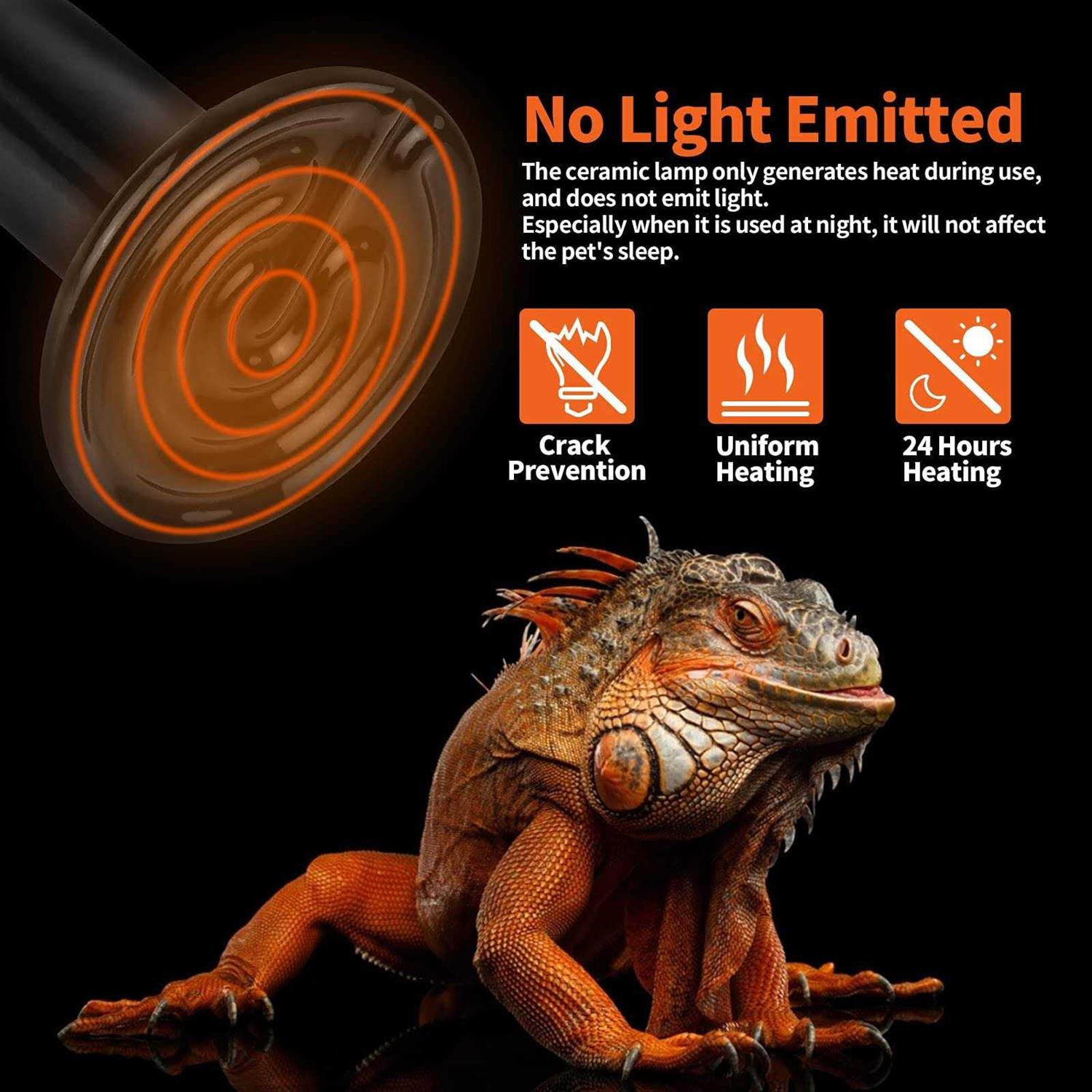 LUCKY HERP Ceramic Heat Emitter Reptile Heat Bulbs