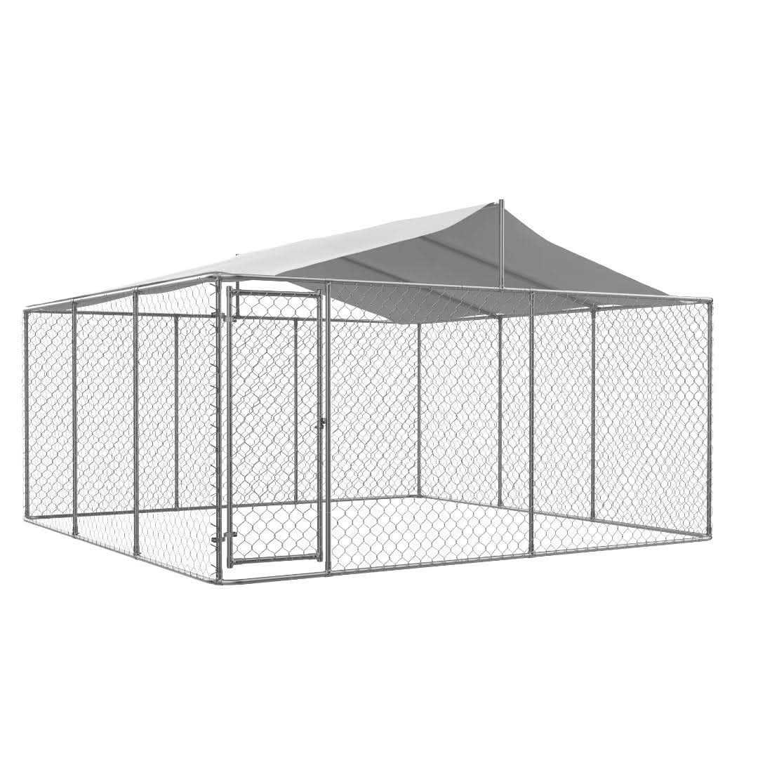 Lzbeitem 15 x 15ft Outside Dog Kennels for Large Dogs Playpen