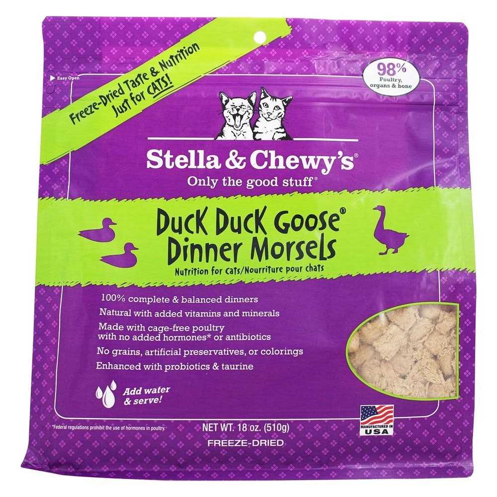 Stella & Chewy’s Duck Duck Goose Freeze Dried Dinner Cat Food