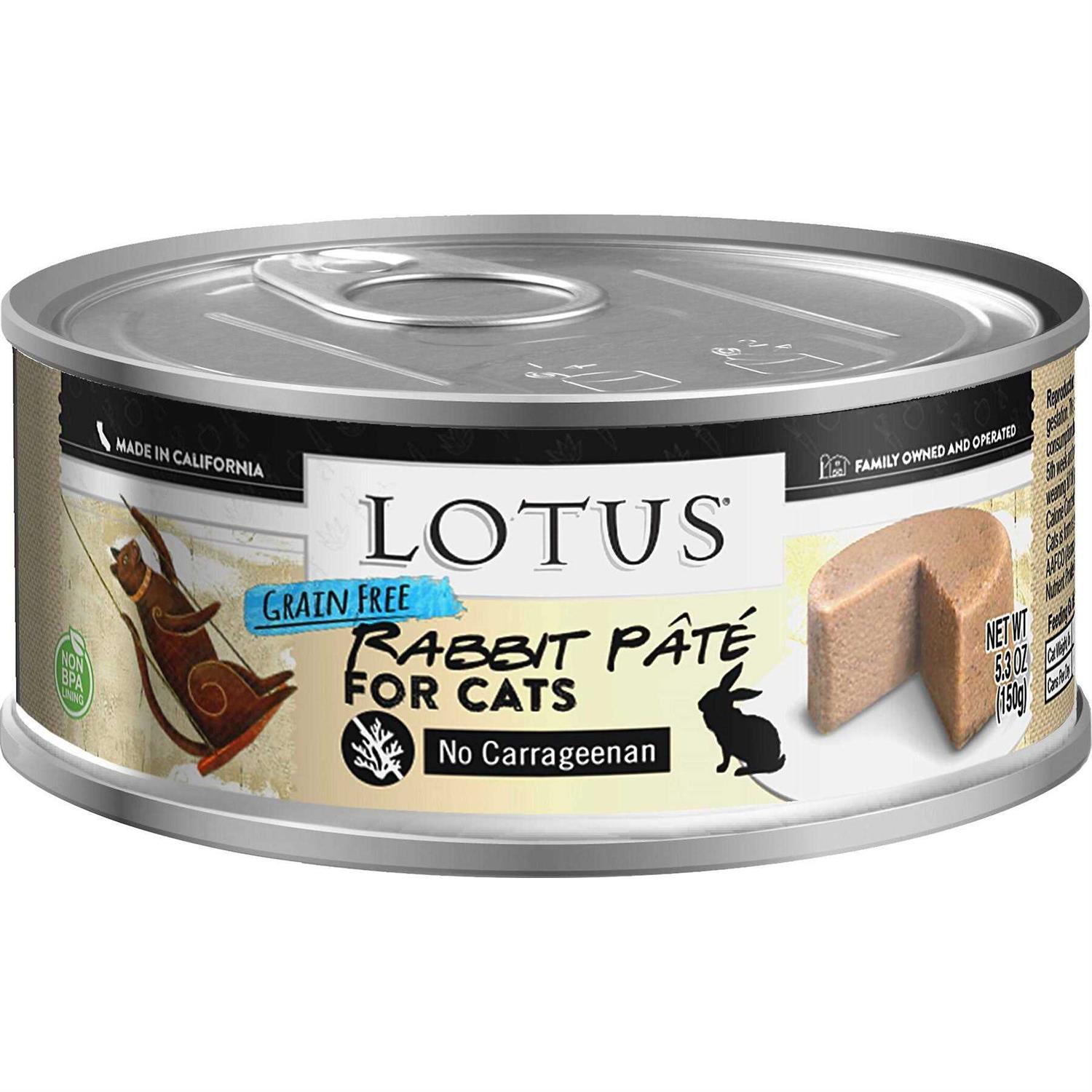 Lotus Grain Free Rabbit Pate Canned Cat Food