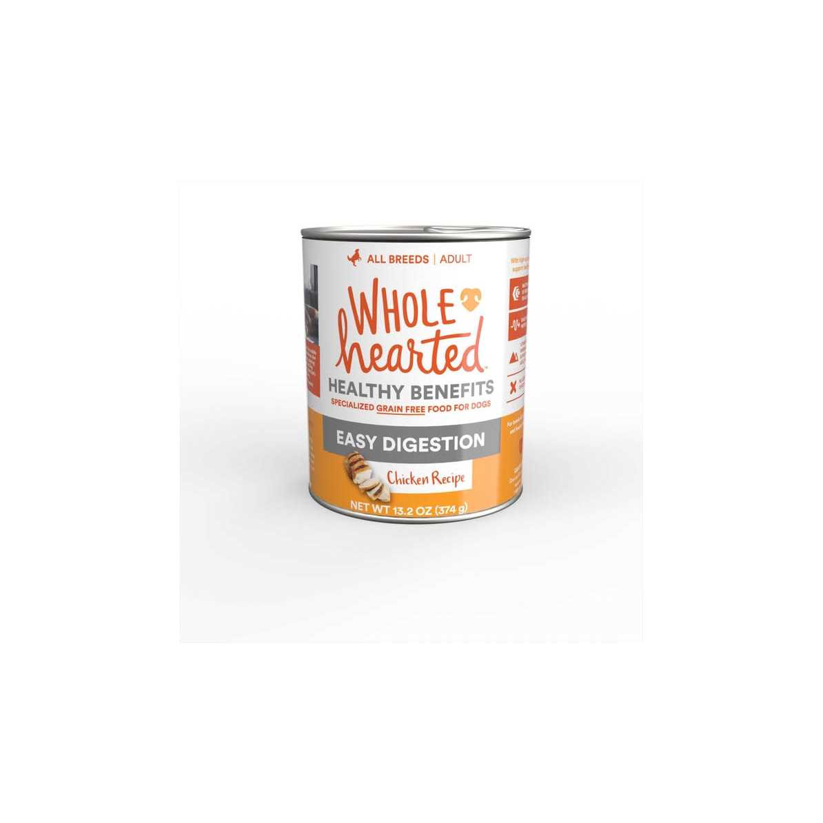 WholeHearted Grain Free Chicken Recipe Easy Digestion Adult Wet All Breeds Dog Food