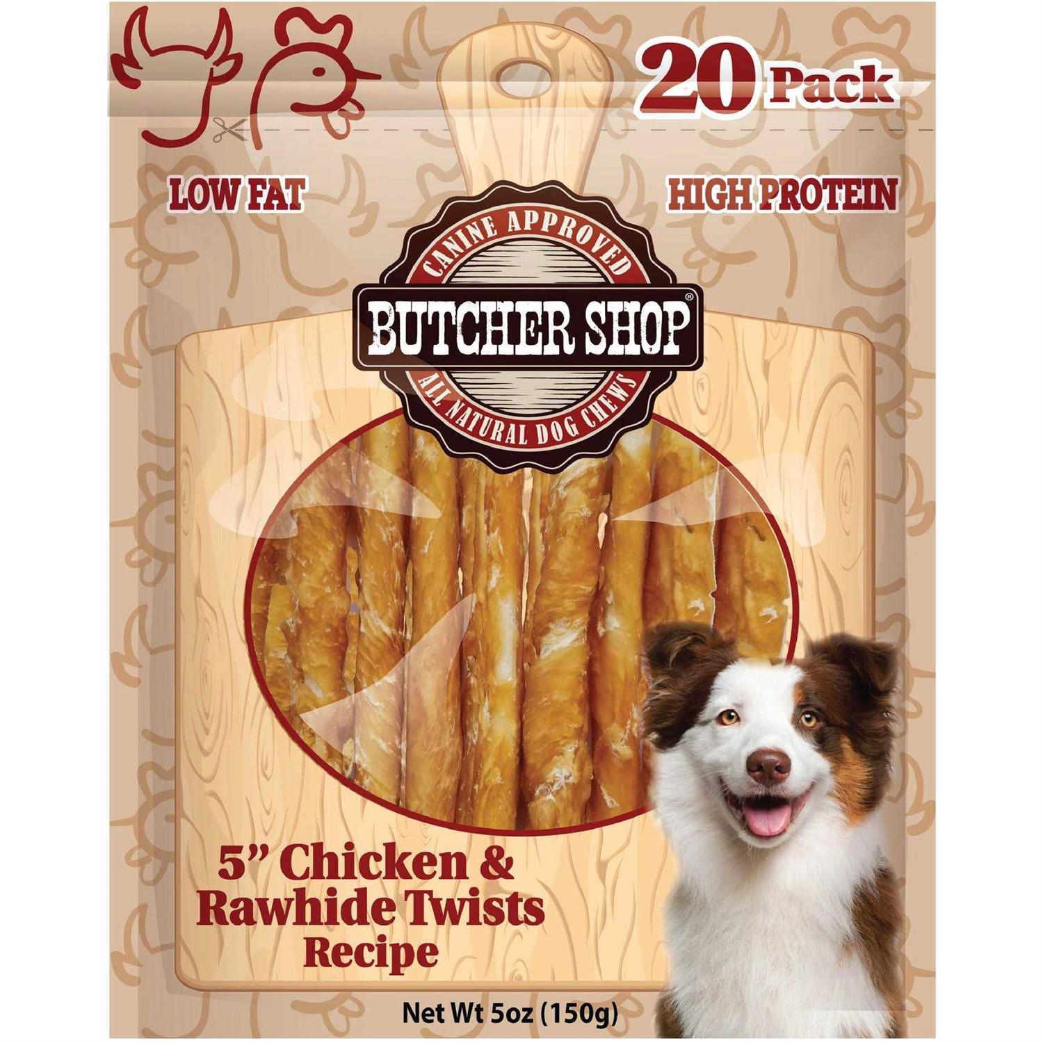 Butcher Shop 5” Chicken & Rawhide Twists